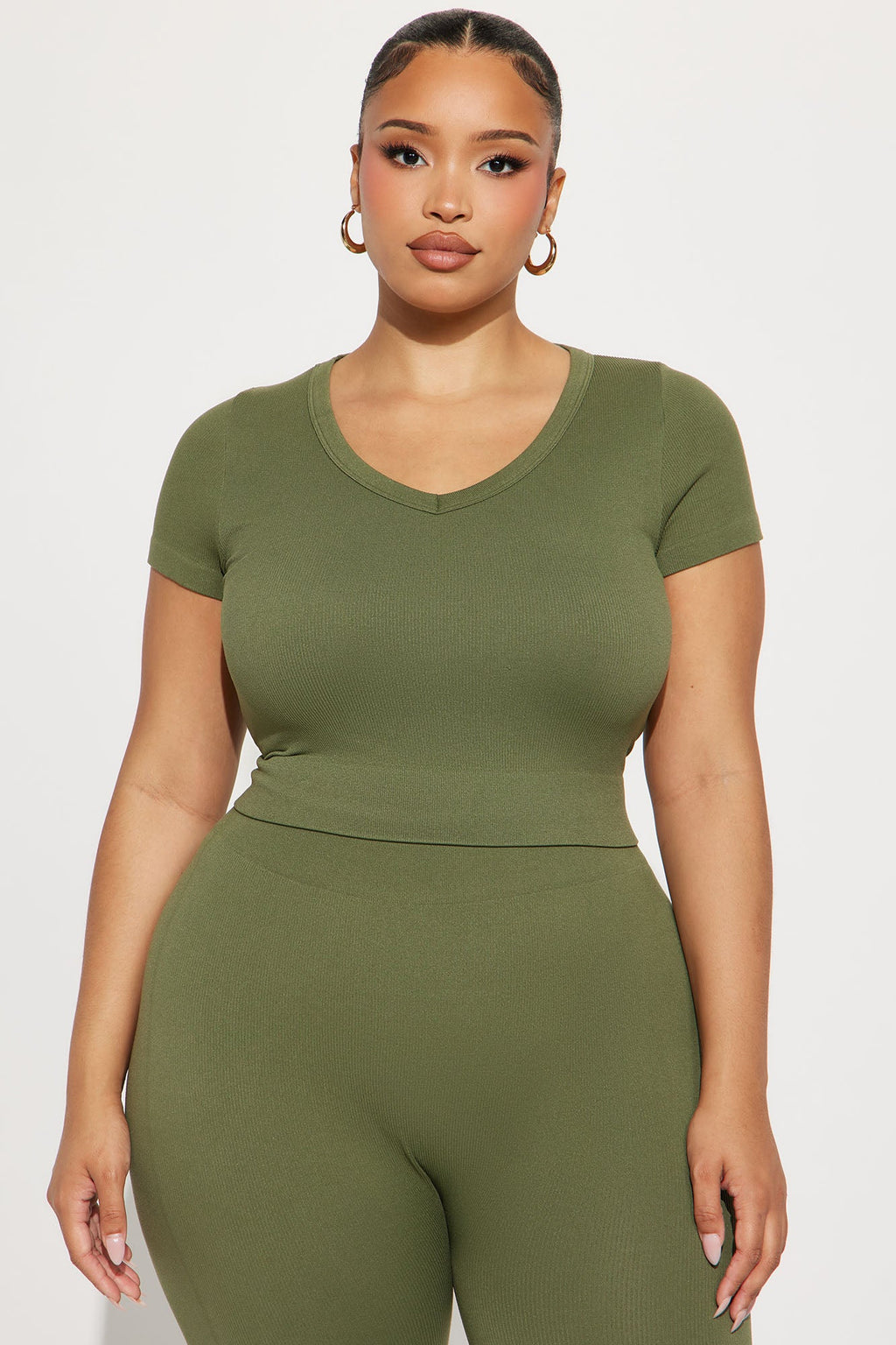 Alisa Seamless Legging Set - Olive