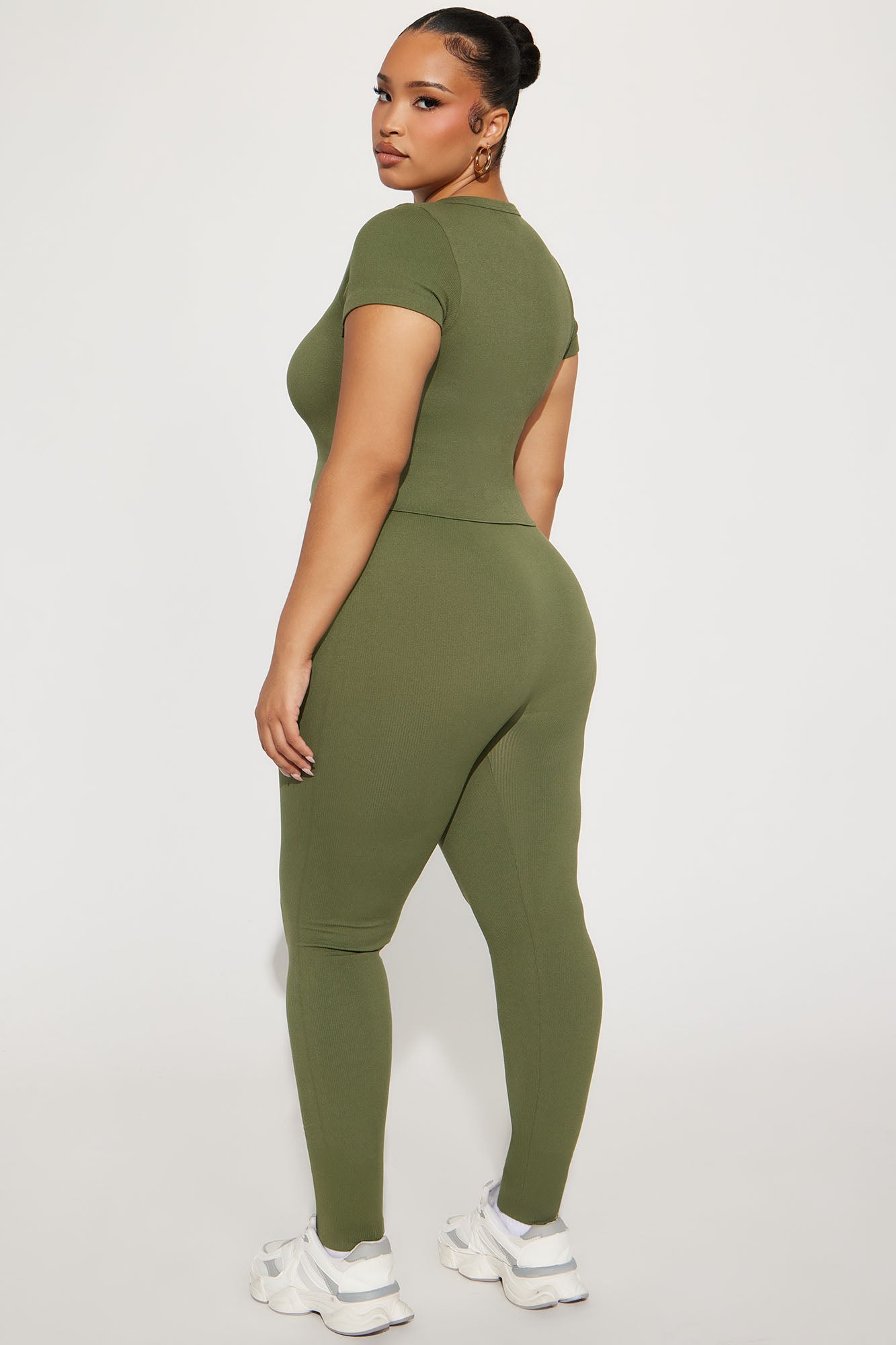Alisa Seamless Legging Set - Olive