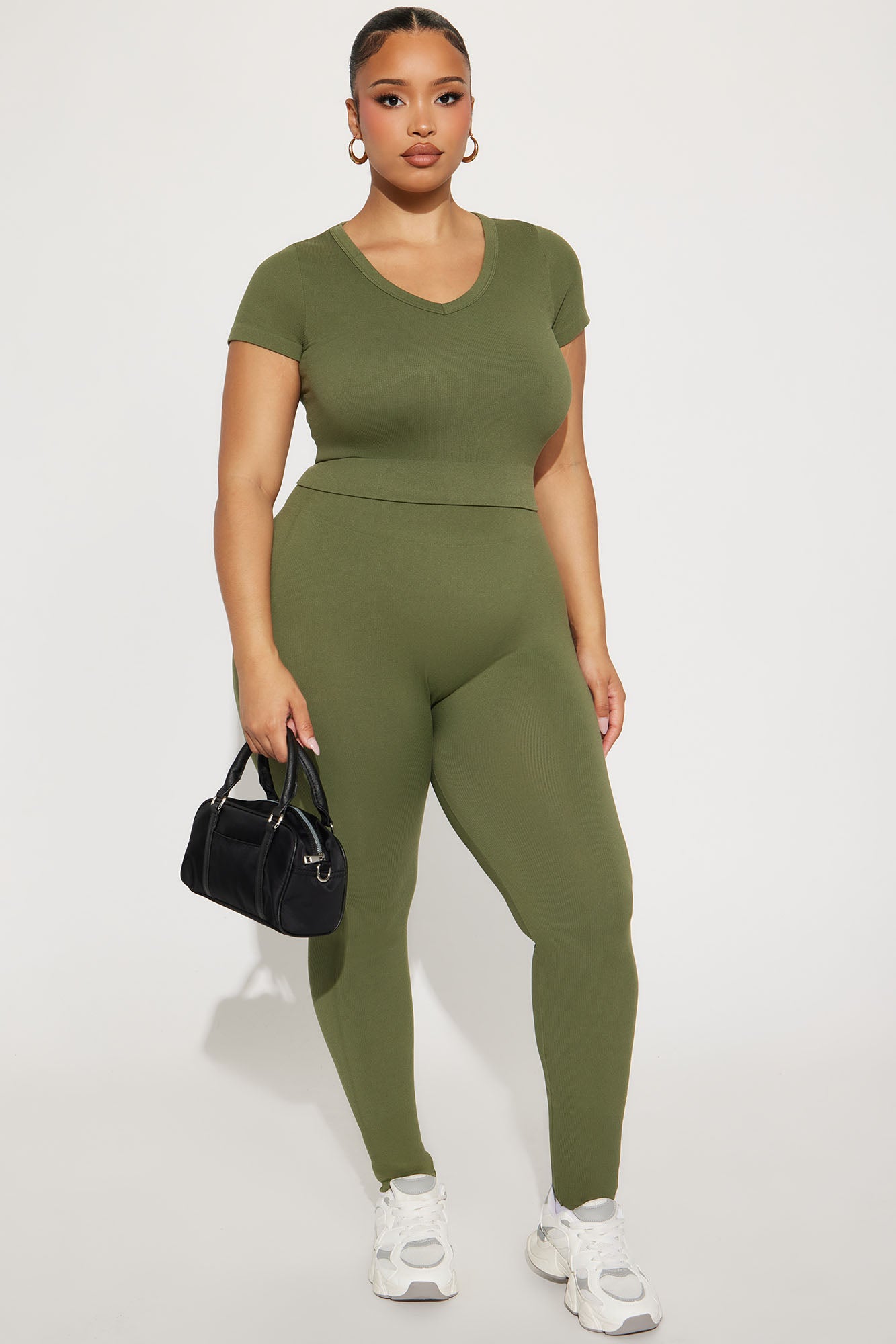 Alisa Seamless Legging Set - Olive