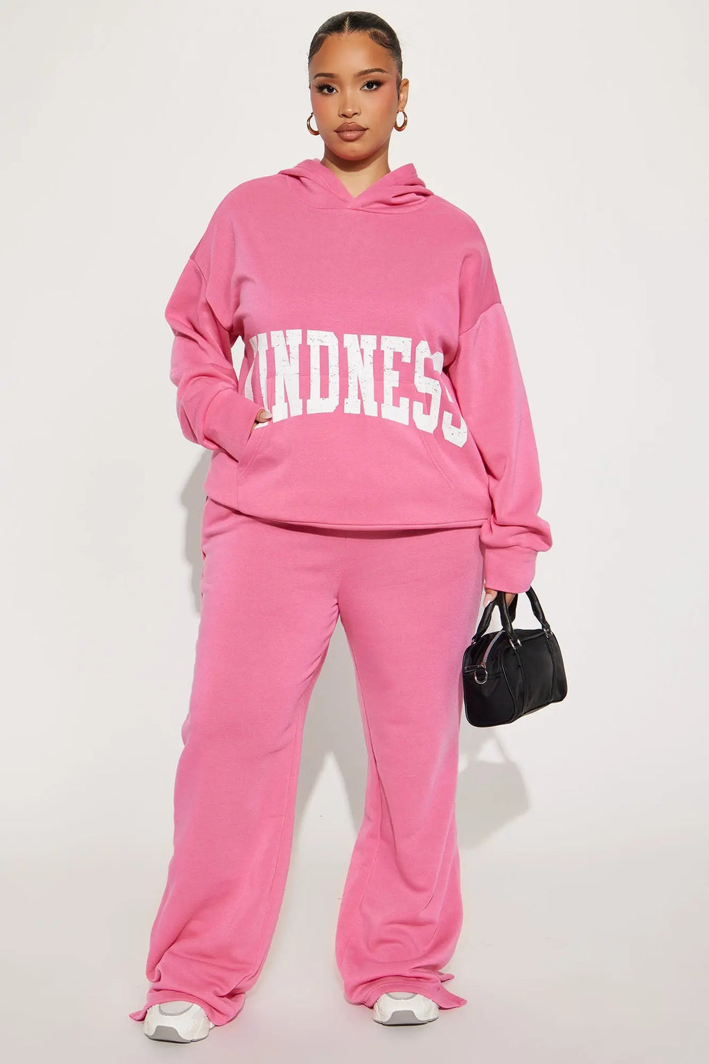 Setting Intentions Fleece Sweatsuit Set - Pink 