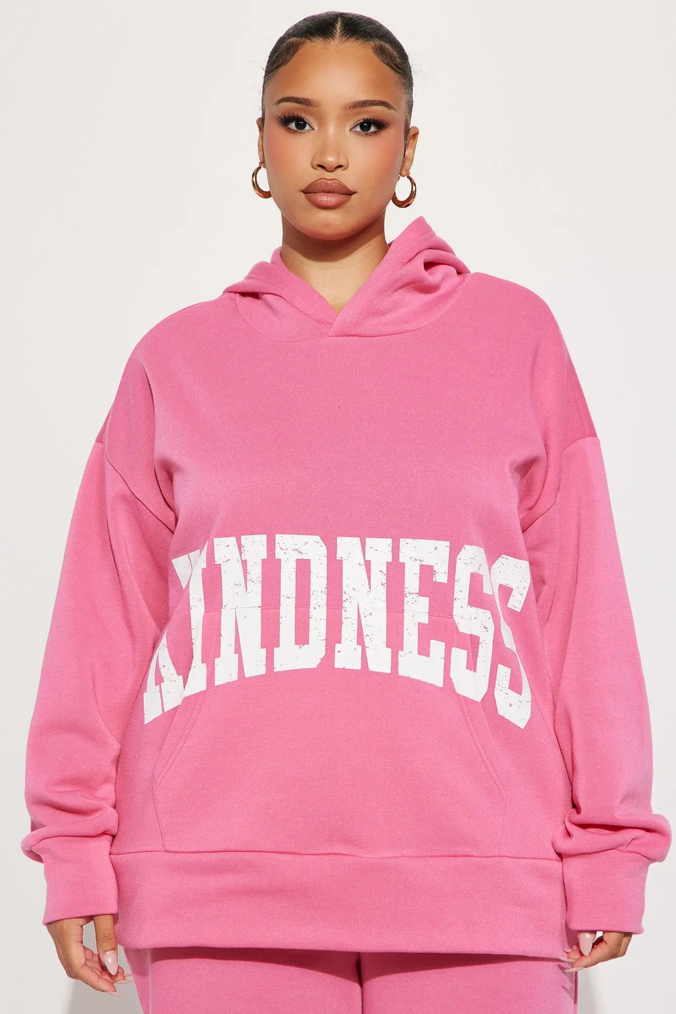 Setting Intentions Fleece Sweatsuit Set - Pink 