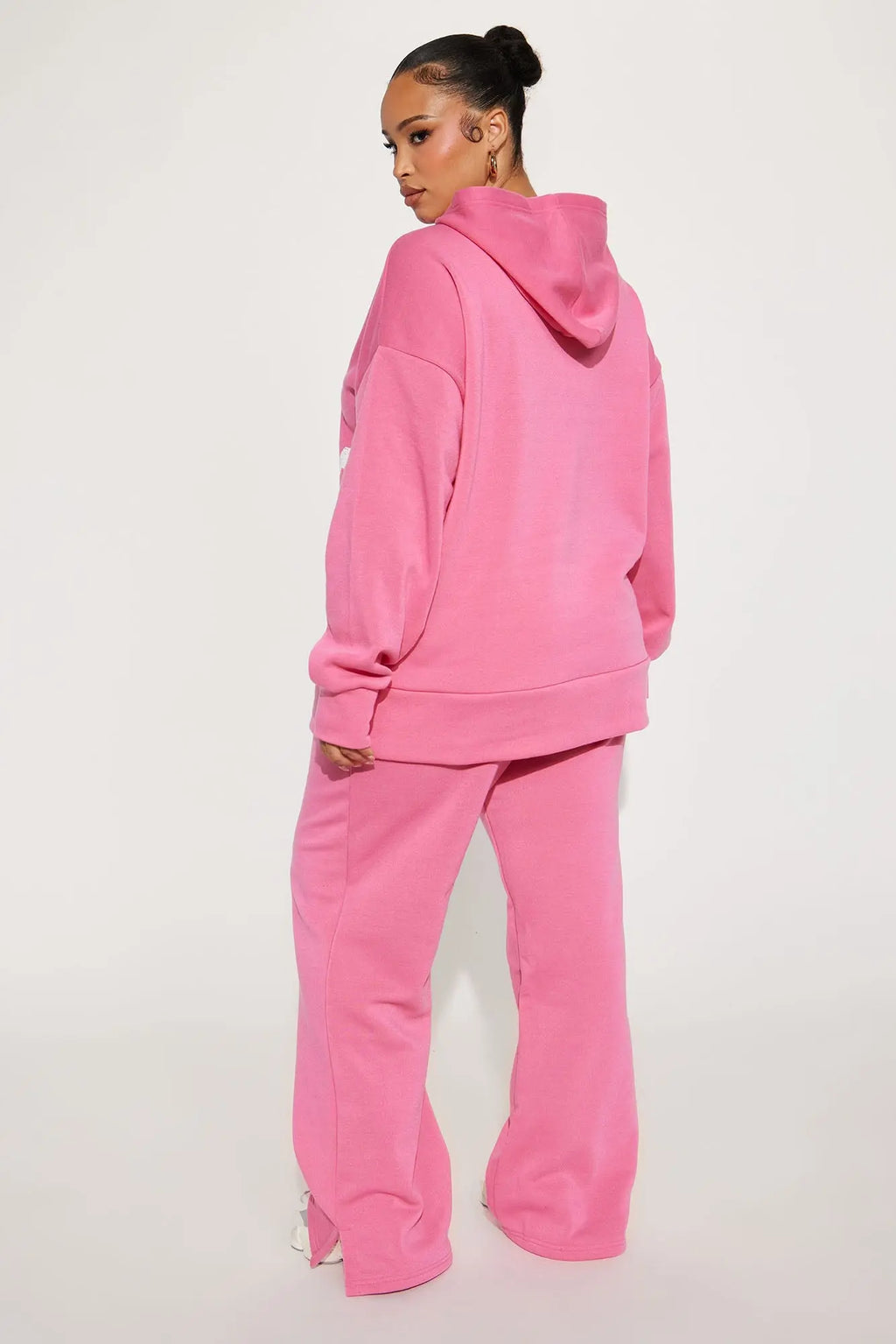 Setting Intentions Fleece Sweatsuit Set - Pink 