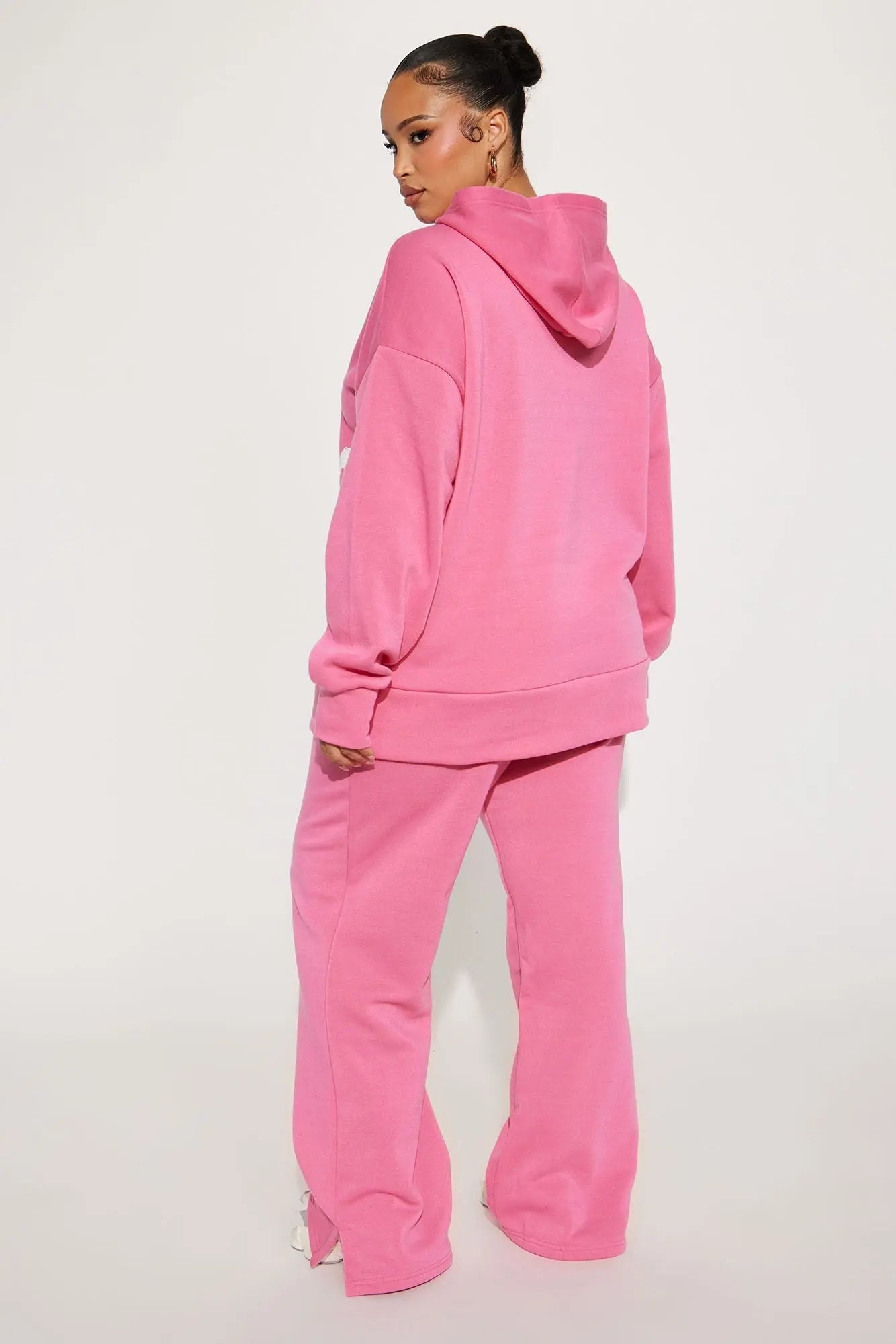 Setting Intentions Fleece Sweatsuit Set - Pink 