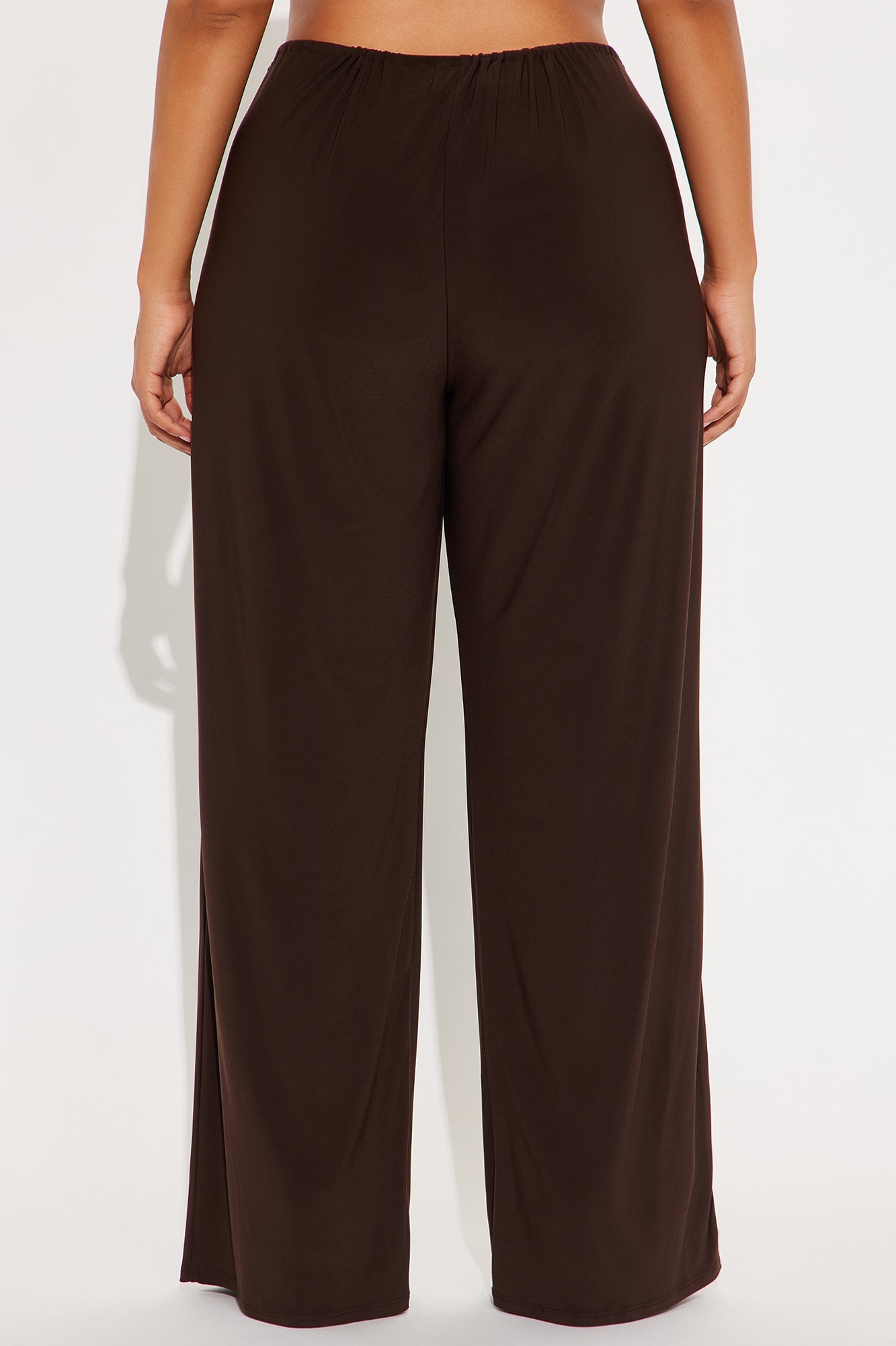 Focused On You Low Rise Wide Leg Pant 32 - Chocolate