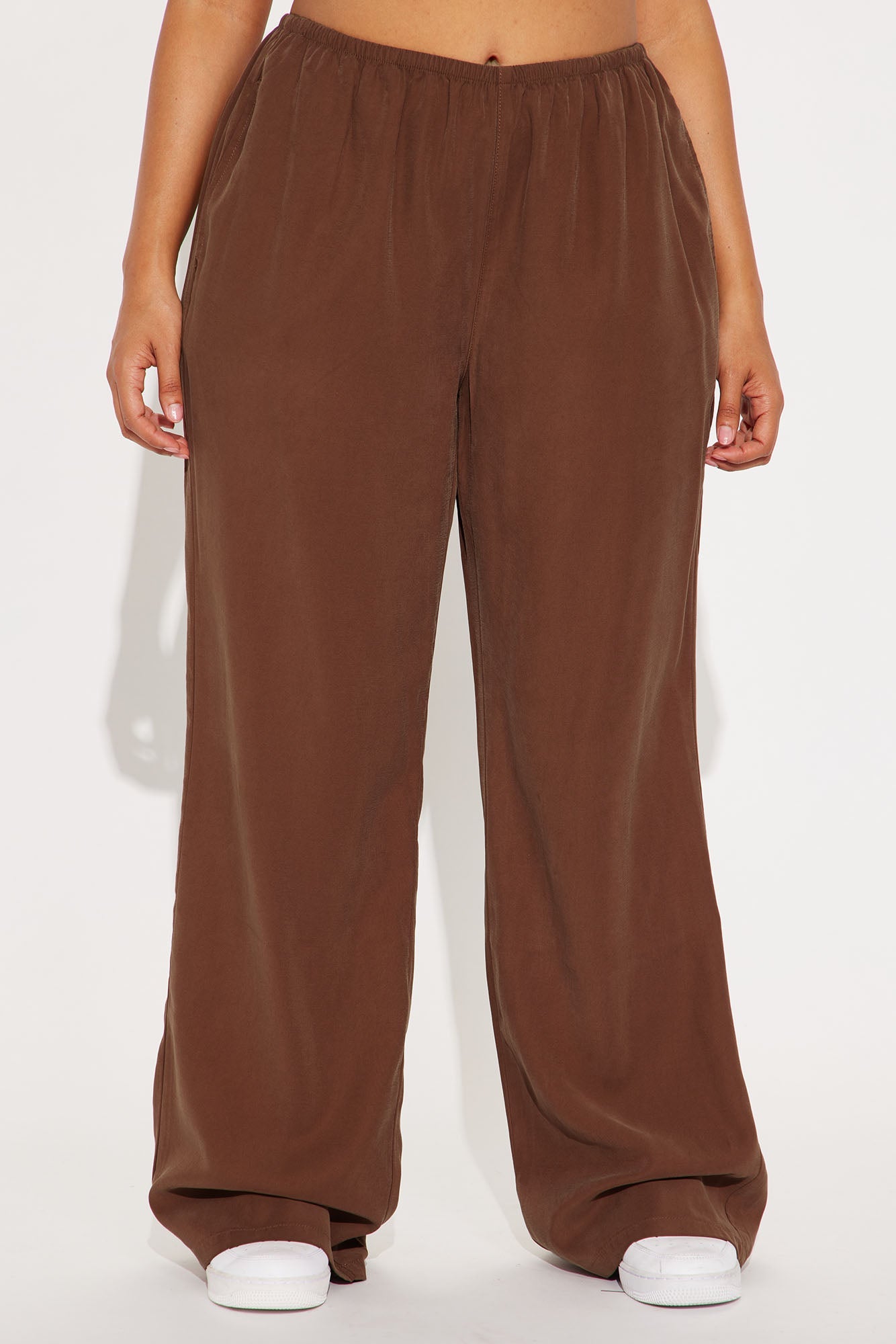 Lolita Wide Leg Lyocell Pant - Brown