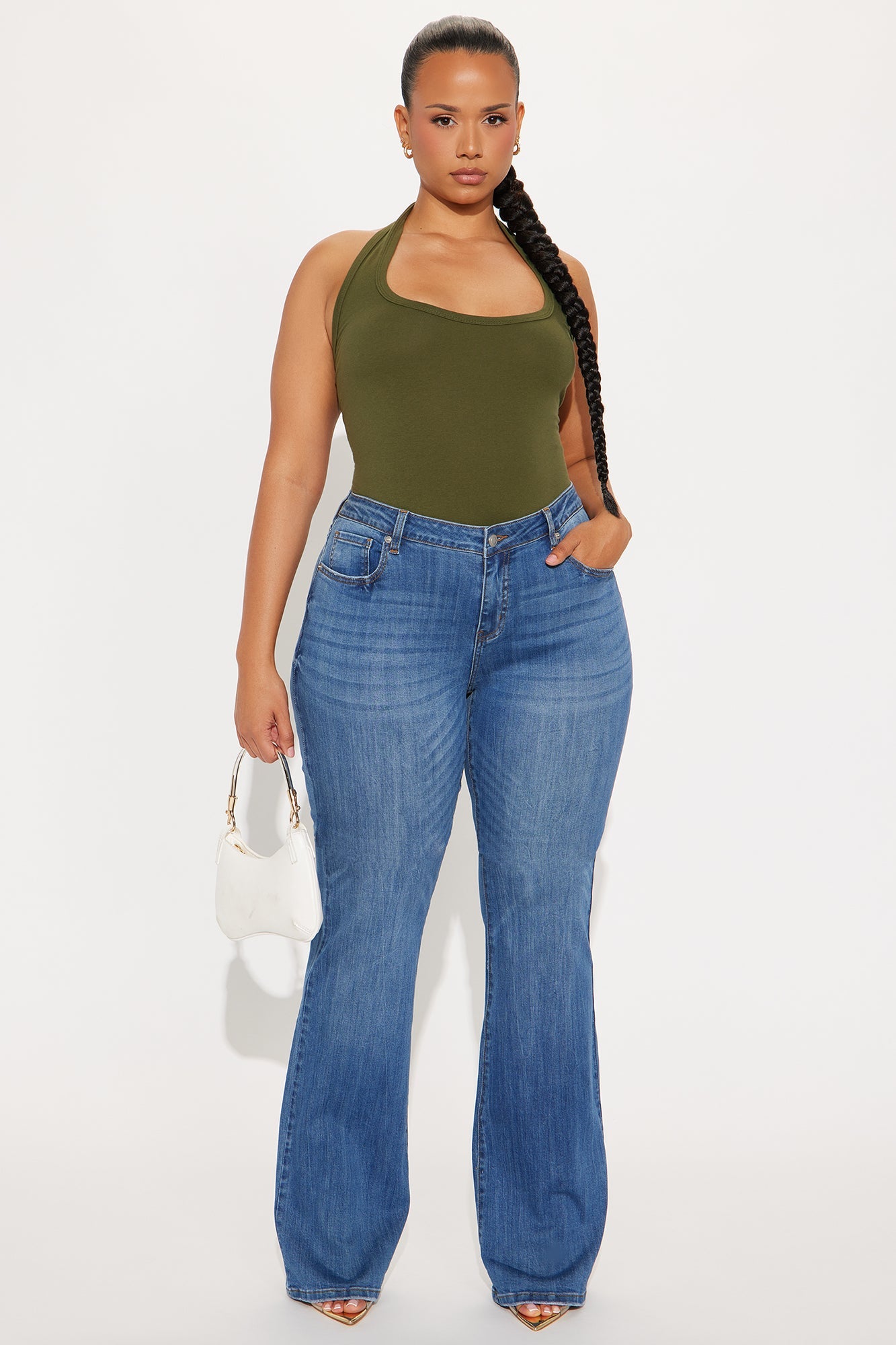 Day In The Life Halter Top - Olive