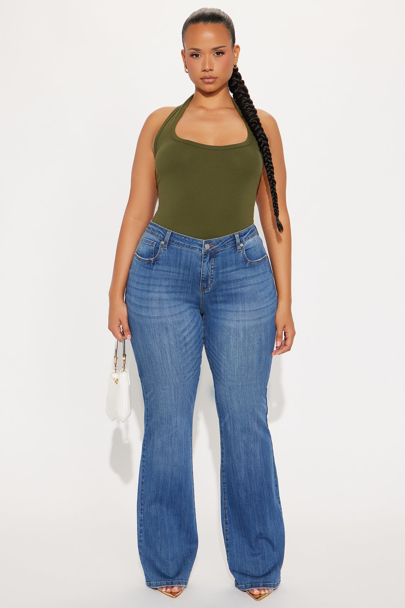 Tall Out Of My Way Low Rise Bootcut Jean - Medium Wash