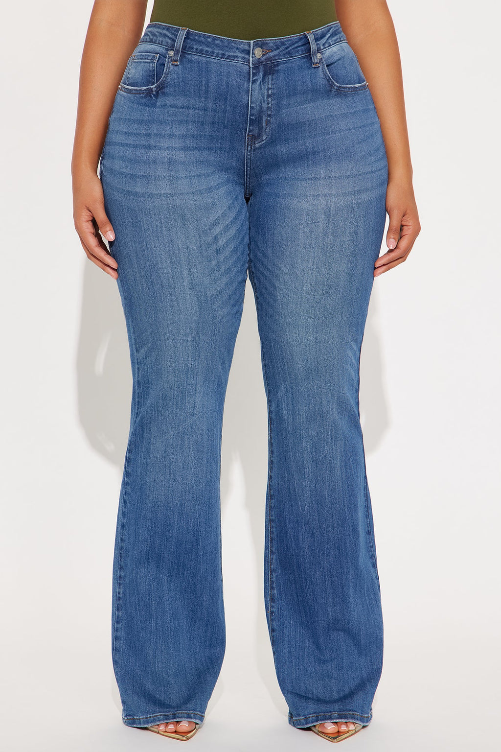Tall Out Of My Way Low Rise Bootcut Jean - Medium Wash