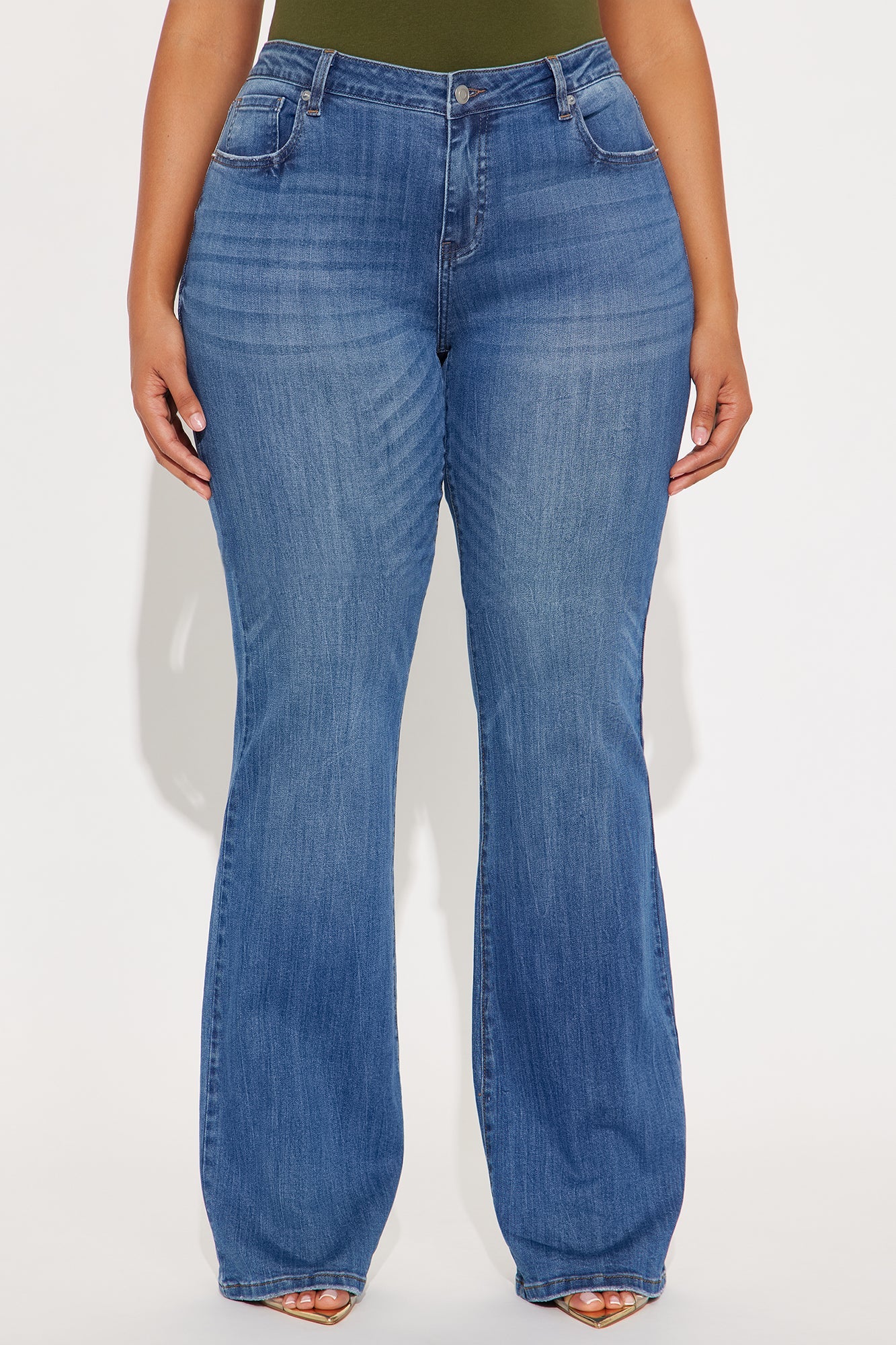 Tall Out Of My Way Low Rise Bootcut Jean - Medium Wash