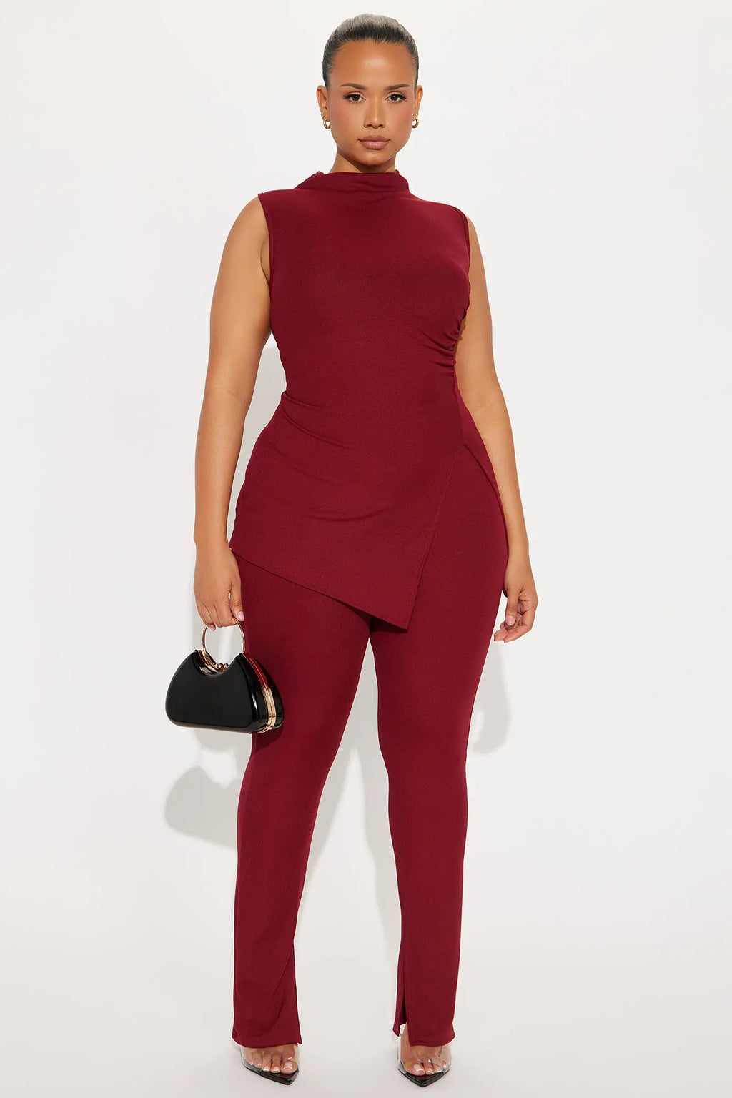 Lilly Pant Set - Burgundy 