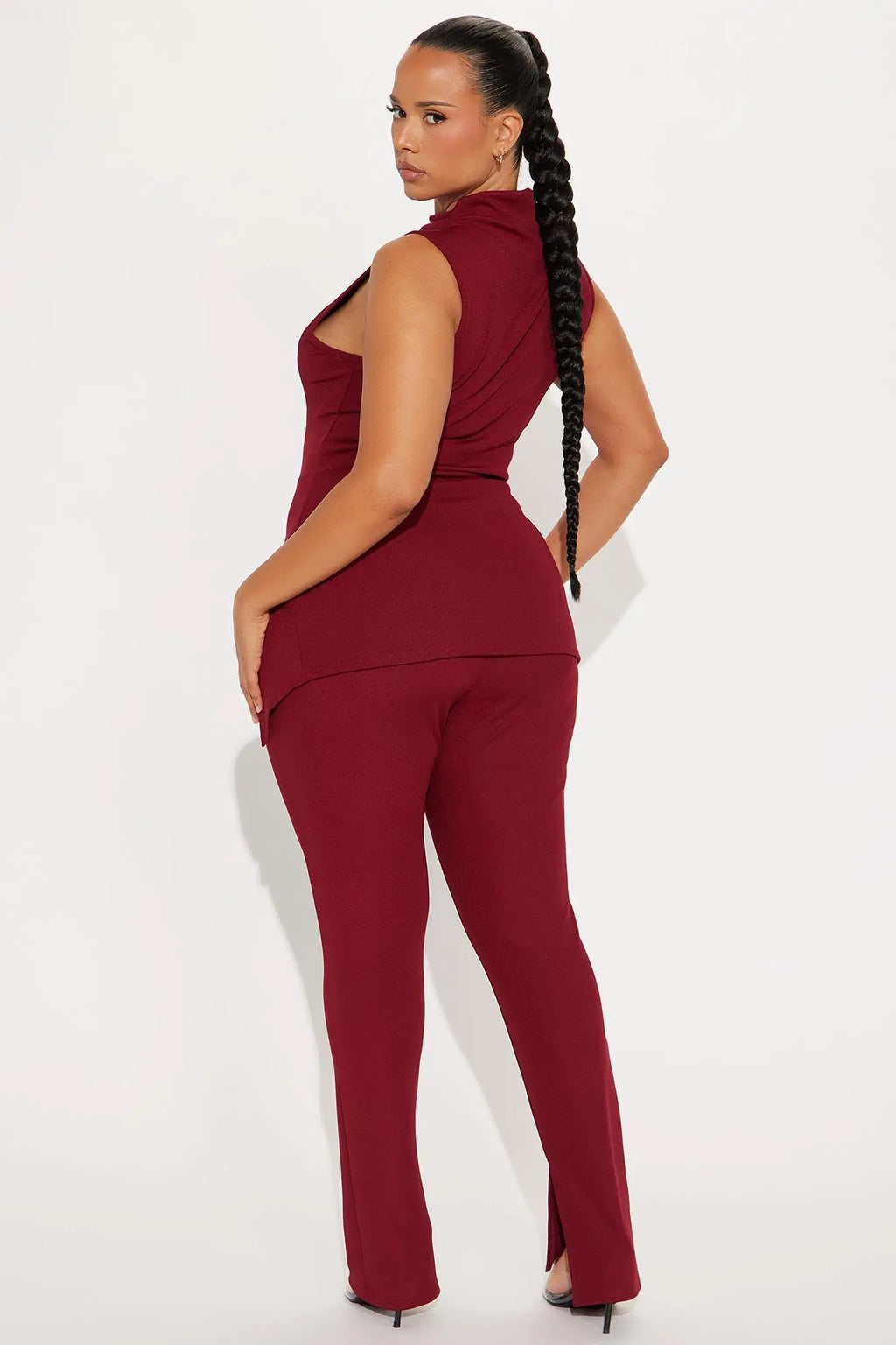 Lilly Pant Set - Burgundy 