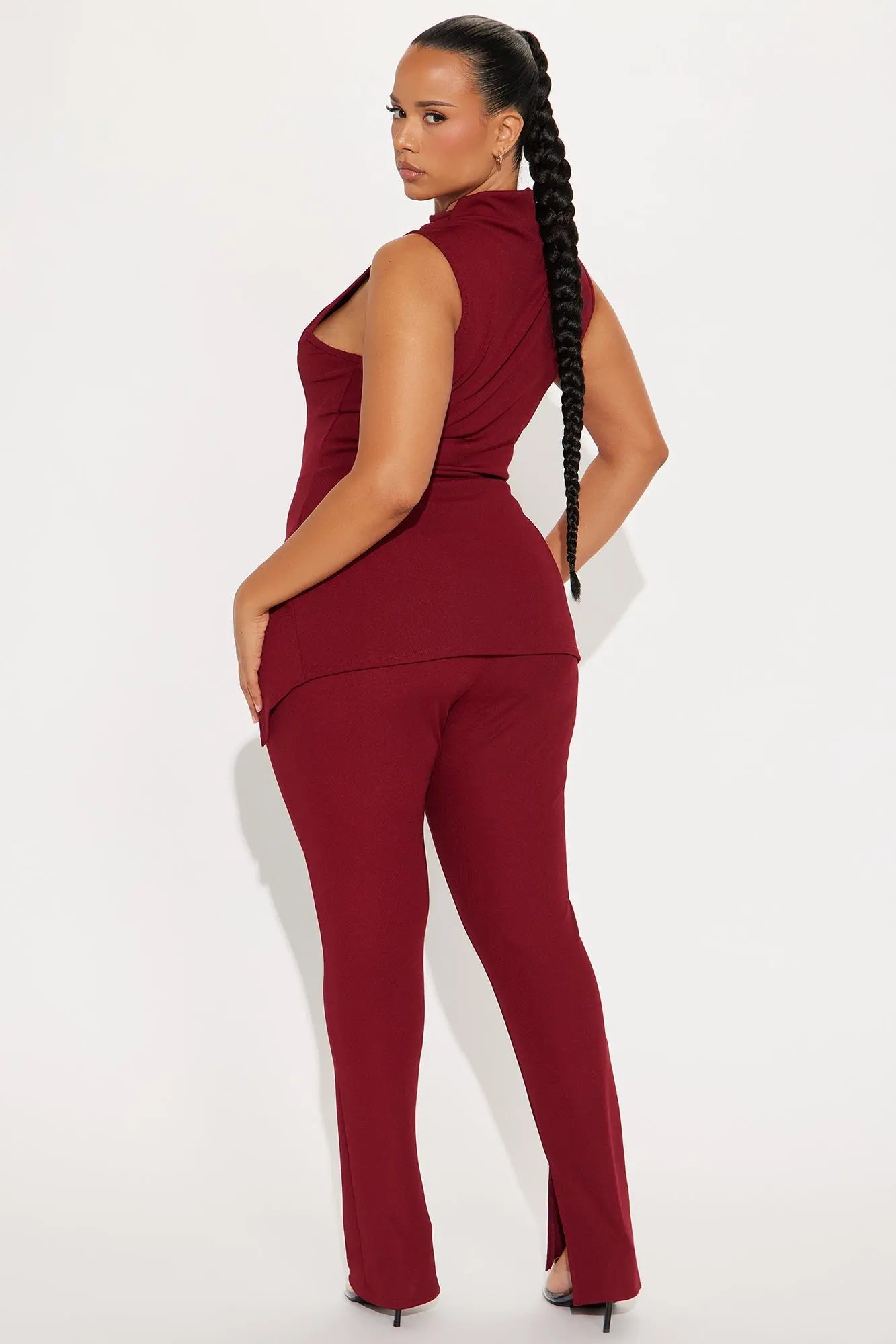 Lilly Pant Set - Burgundy 