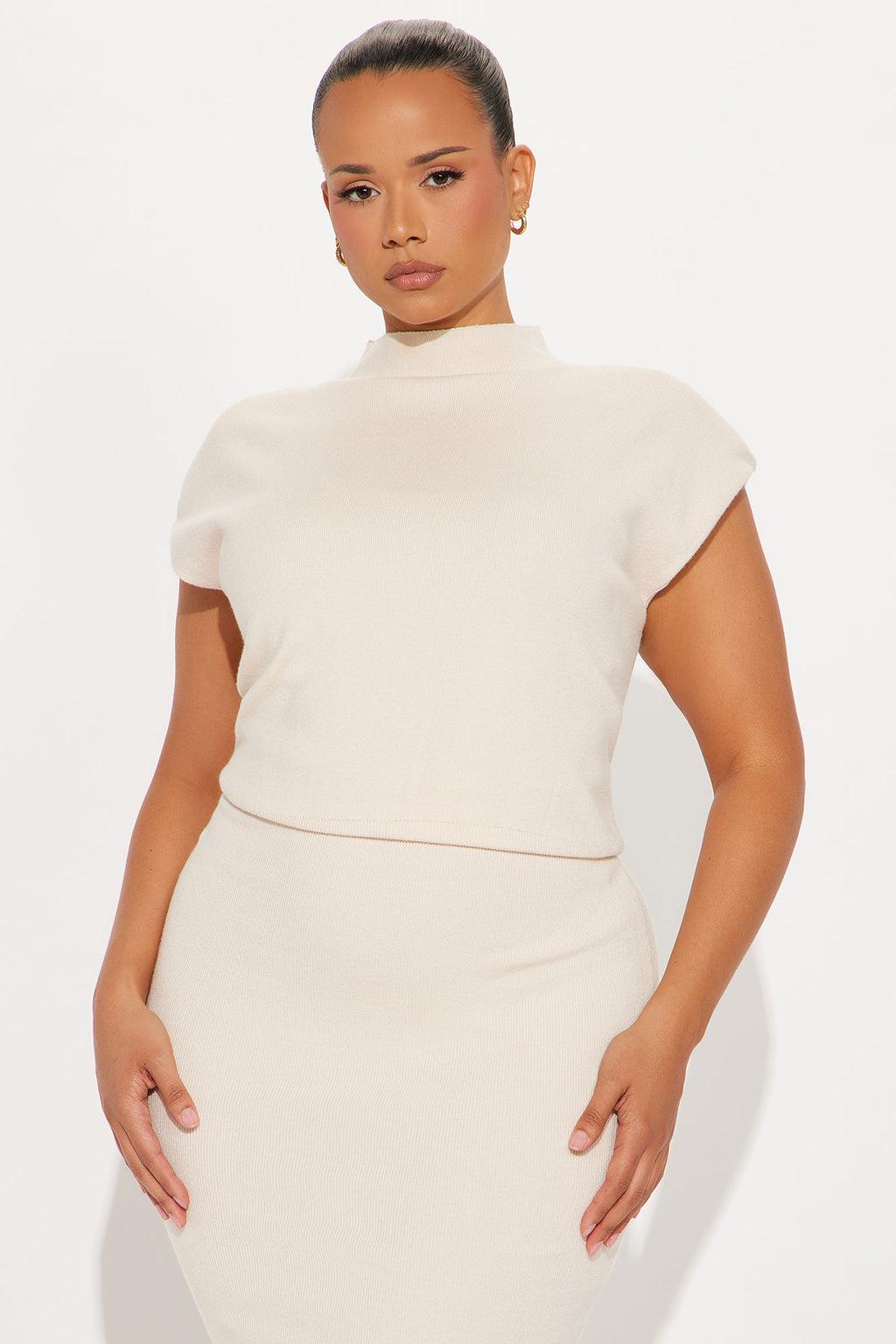 Xaviera Sweater Maxi Dress - Cream