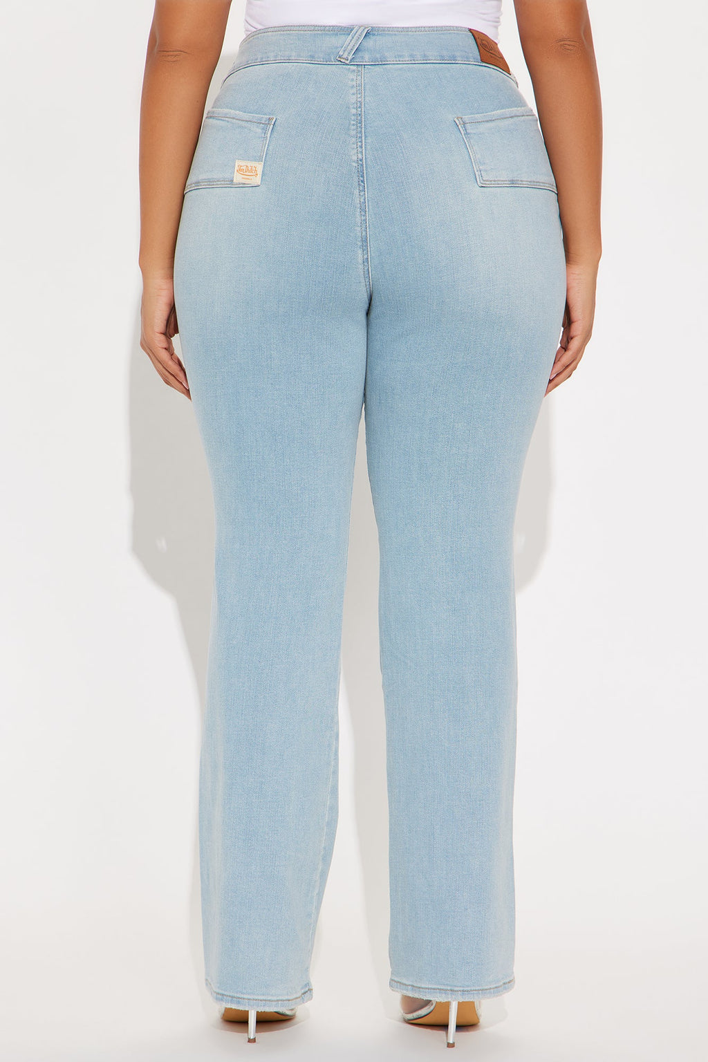Von Dutch Y2K Low Rise Bootcut Jeans - Light Wash