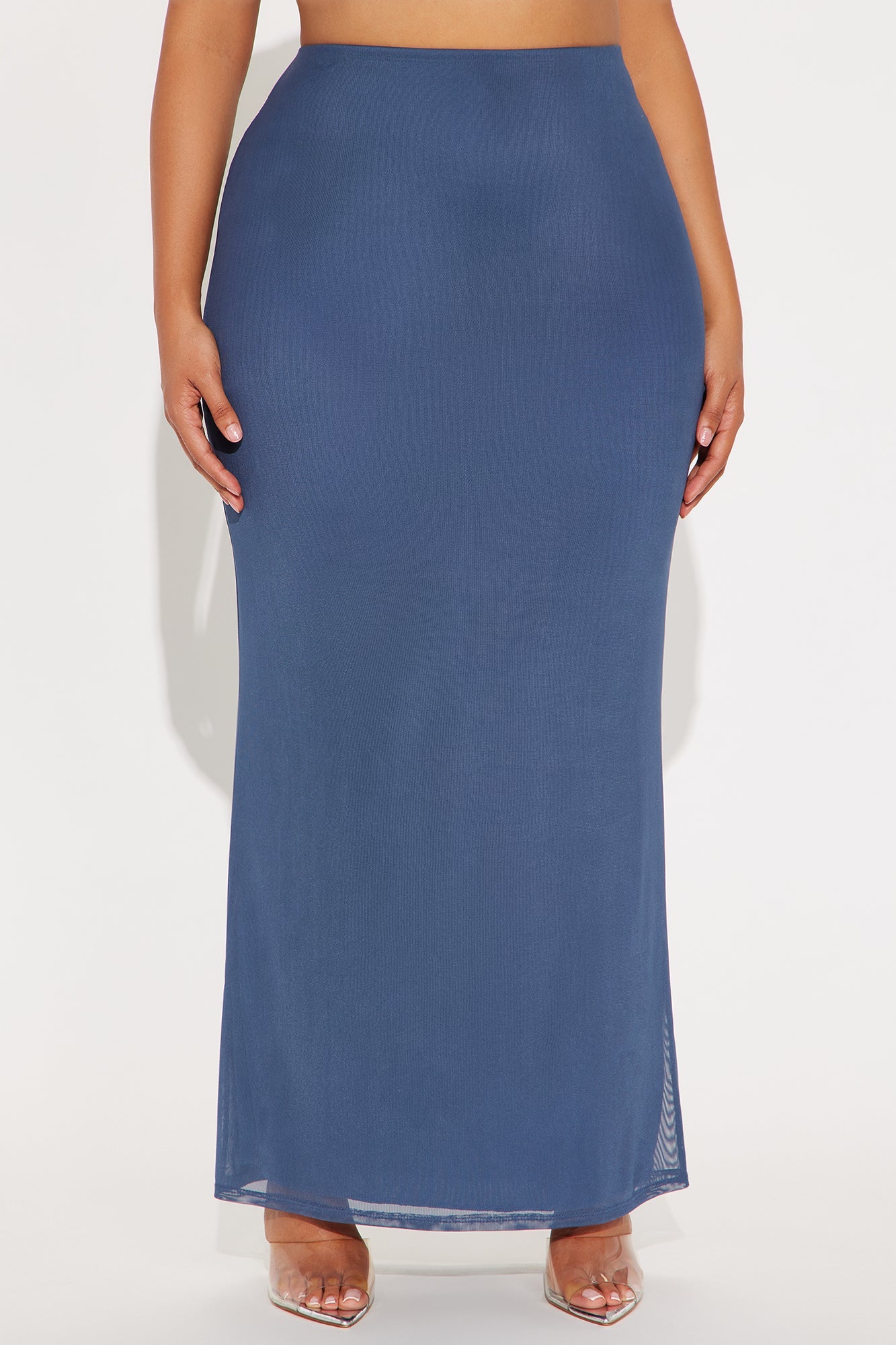 Emmeline Mesh Maxi Skirt - Midnight Blue