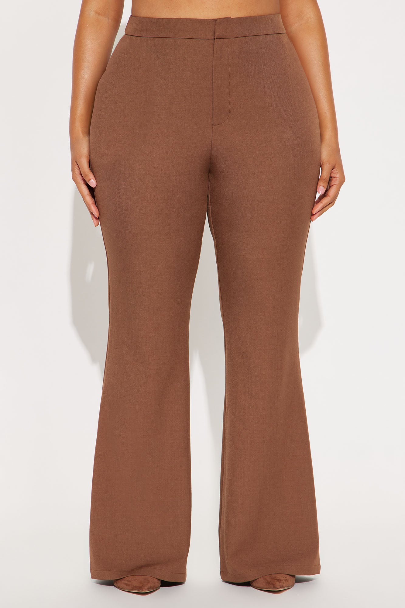 Octavia Flare Trouser Pant 33″ - Brown