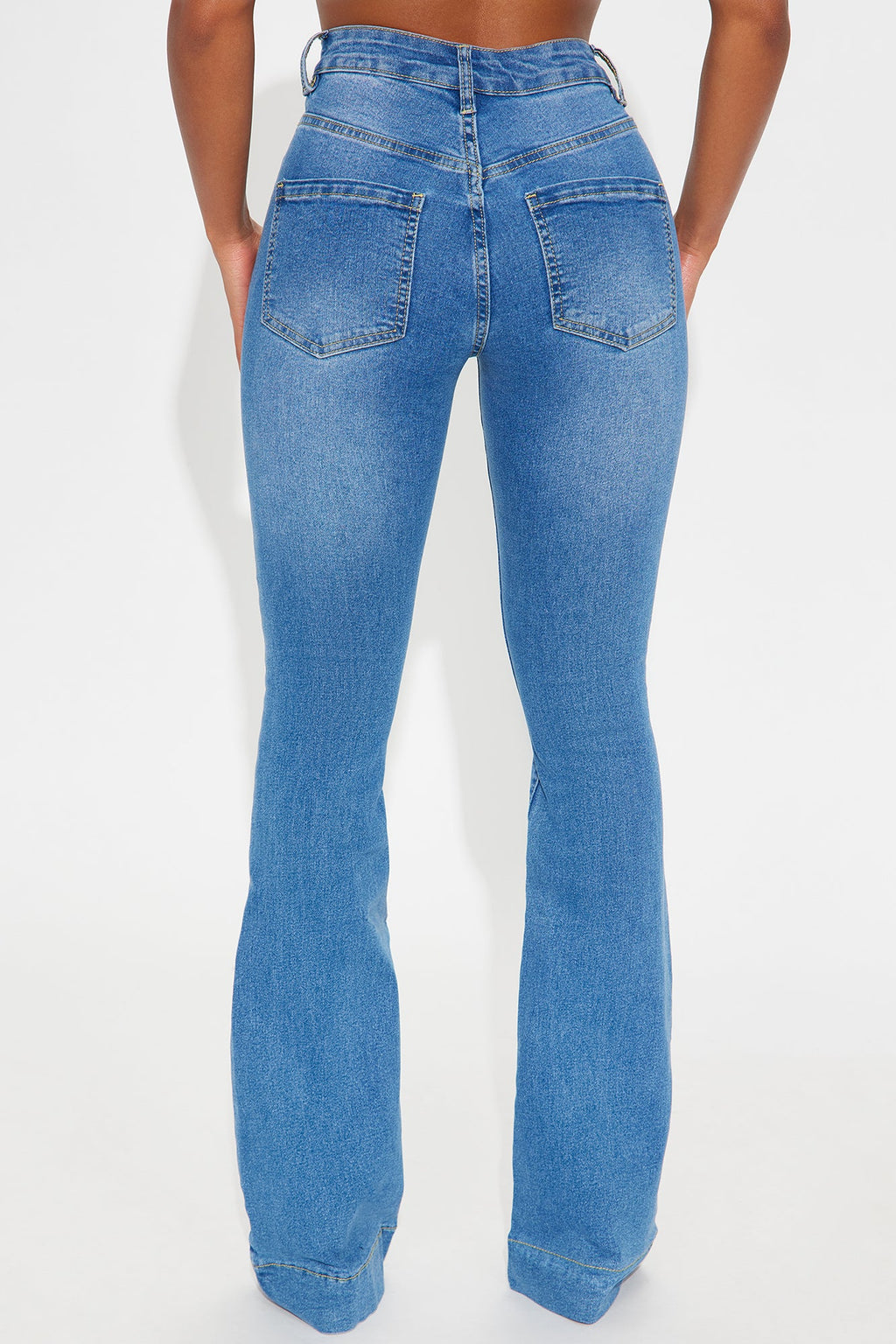 She's A Lady Fitted Bootcut Jeans - Medium Wash