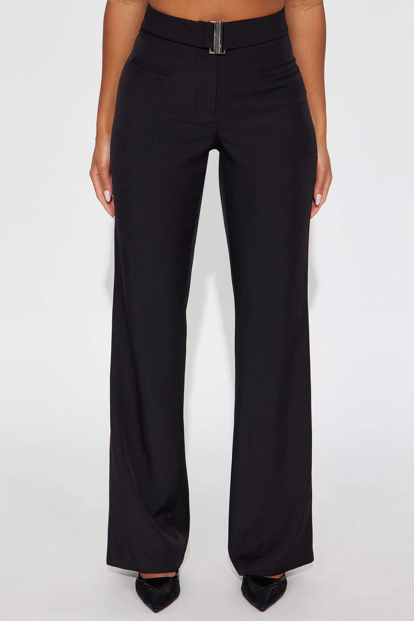 Giana Belted Trouser Pant 33″ - Black