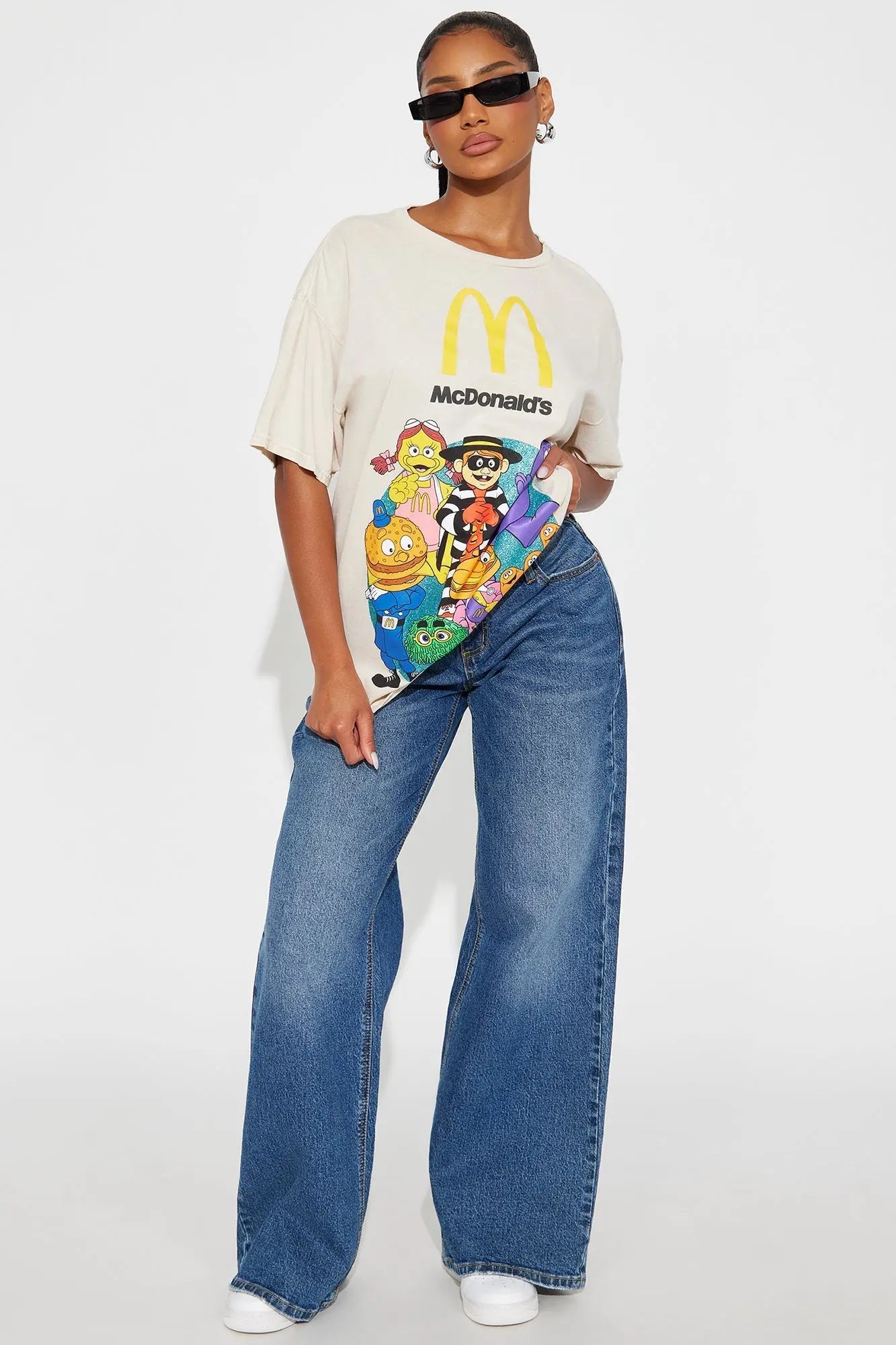 Vintage McDonald's Oversized Washed Tee - Natural 