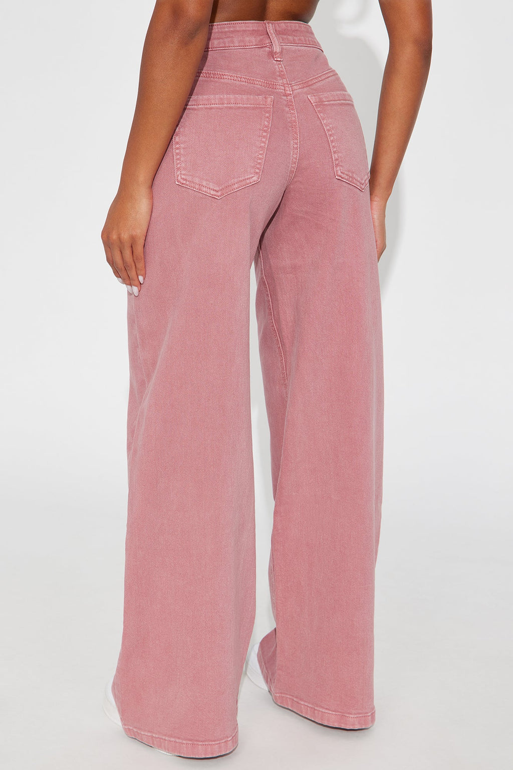 Full Of Love Wide Leg Jeans - Rose