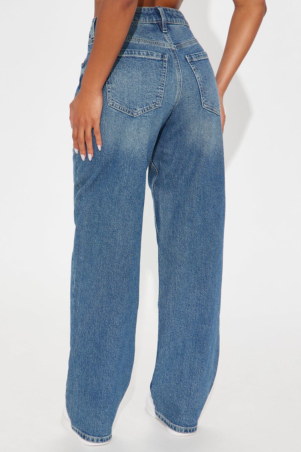 Lana Low Rise Straight Leg Jeans - Dark Wash