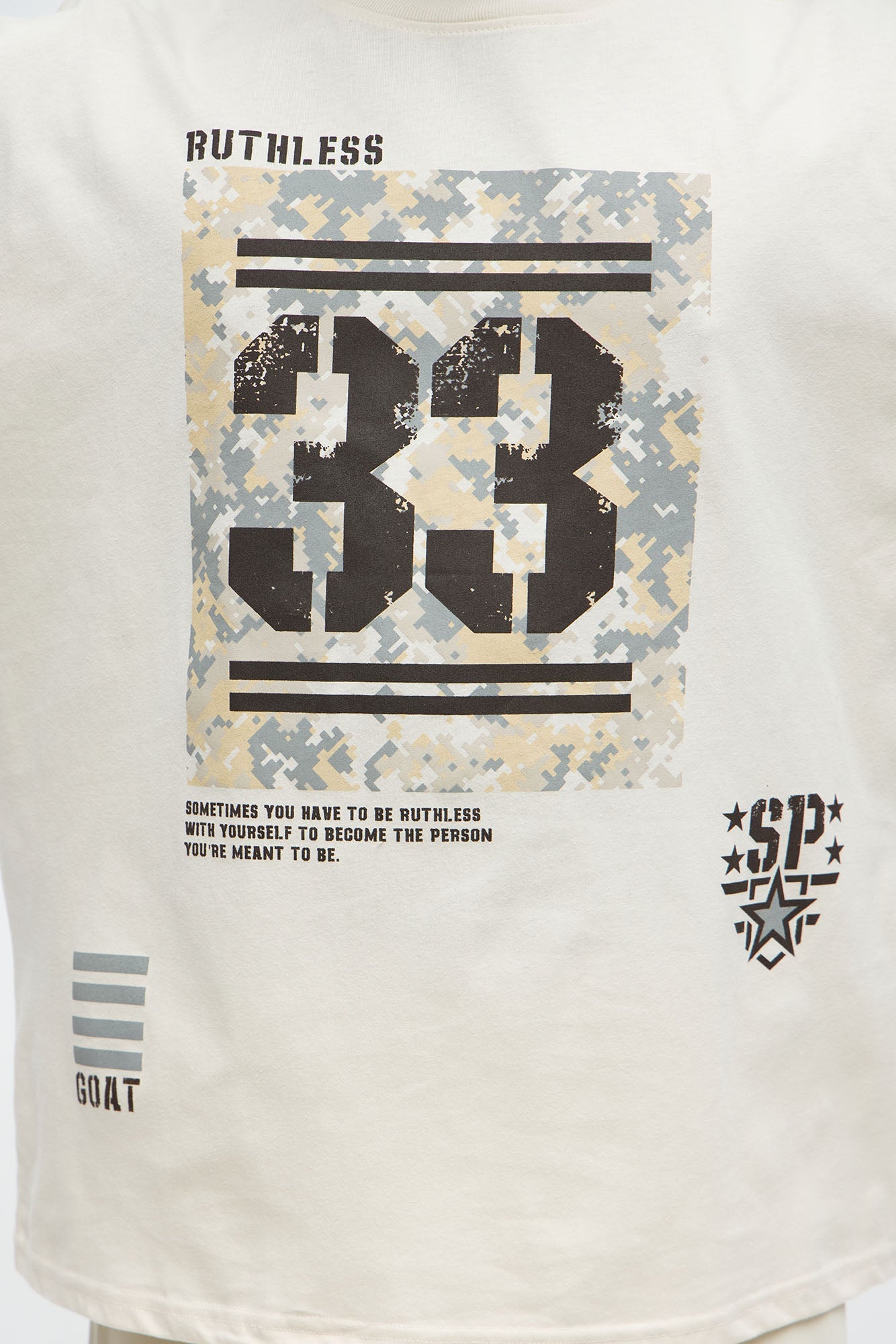 Ruthless Tactics Oversized Short Sleeve Tee - Off White