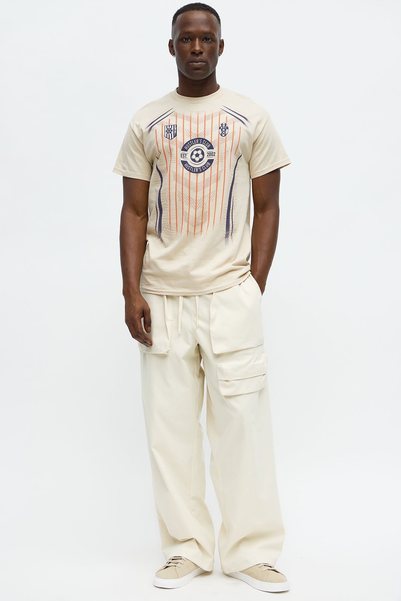 Hustlers Soccer Club Short Sleeve Tee - Sand
