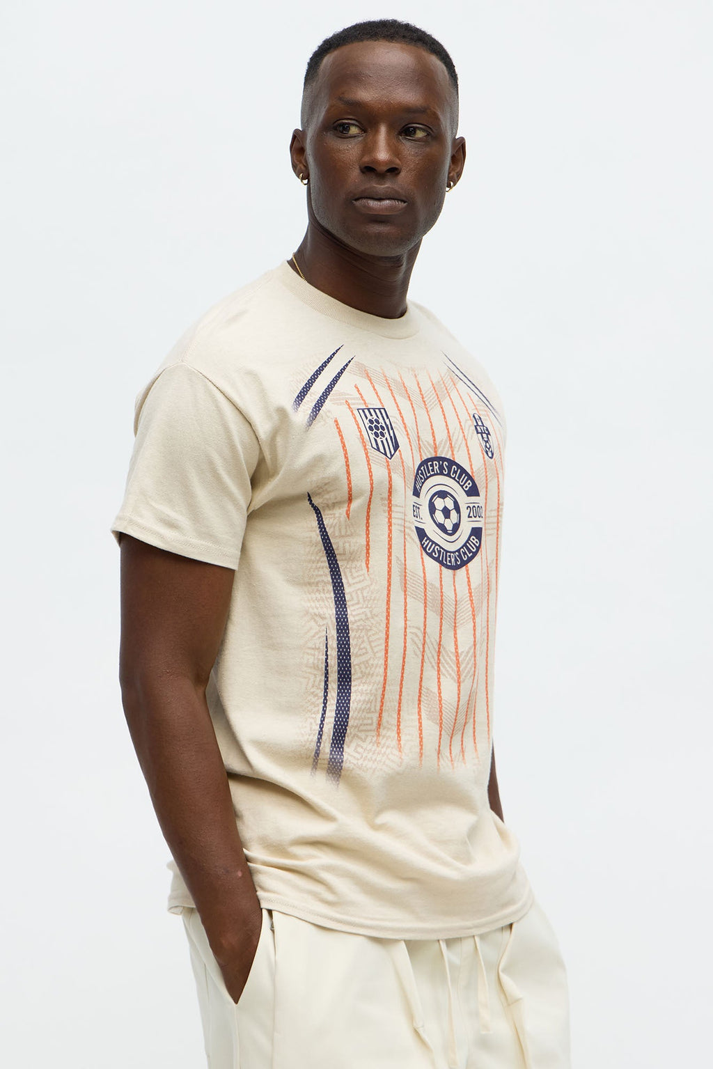 Hustlers Soccer Club Short Sleeve Tee - Sand