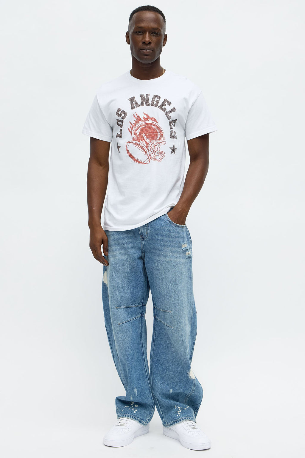 LA Football Program Short Sleeve Tee - White