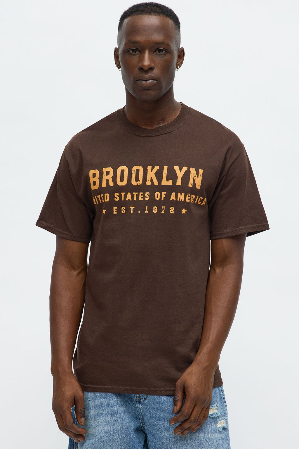 No Sleep Till Brooklyn Short Sleeve Tee - Chocolate
