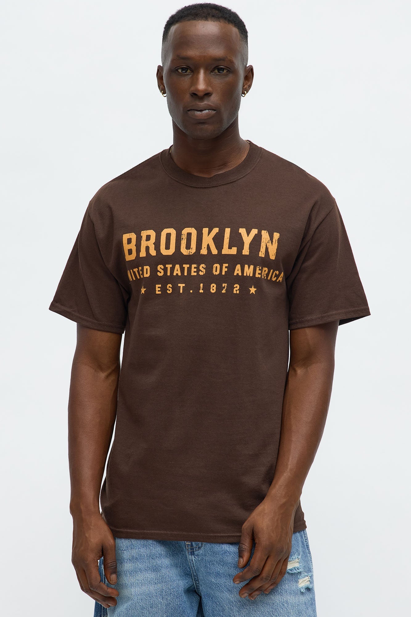 No Sleep Till Brooklyn Short Sleeve Tee - Chocolate