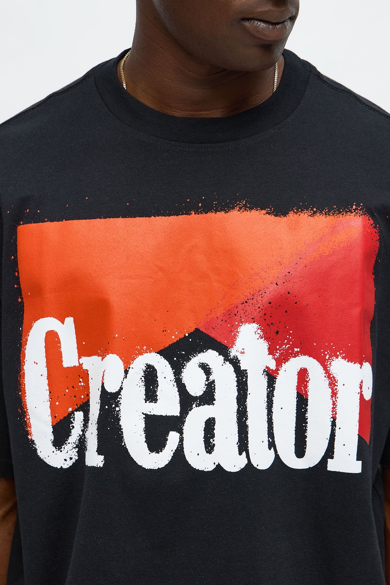 Create Your Own Lane Oversized Short Sleeve Tee - Black