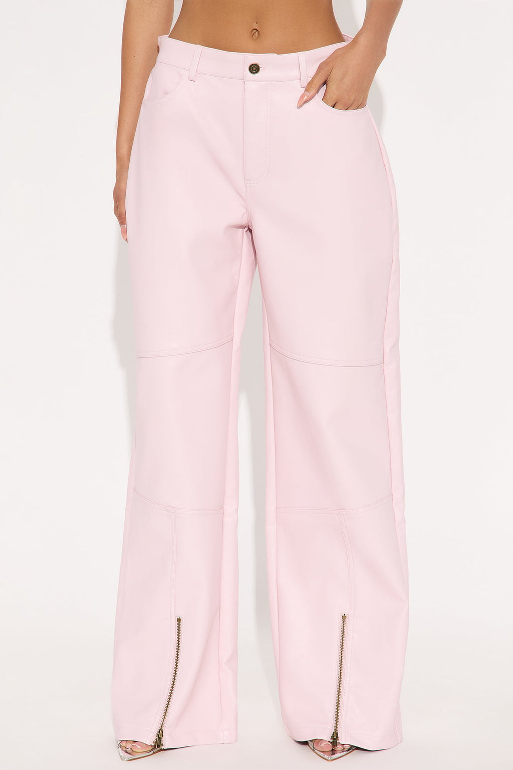 Hot N' Spicy Faux Leather Pant - Pink 
