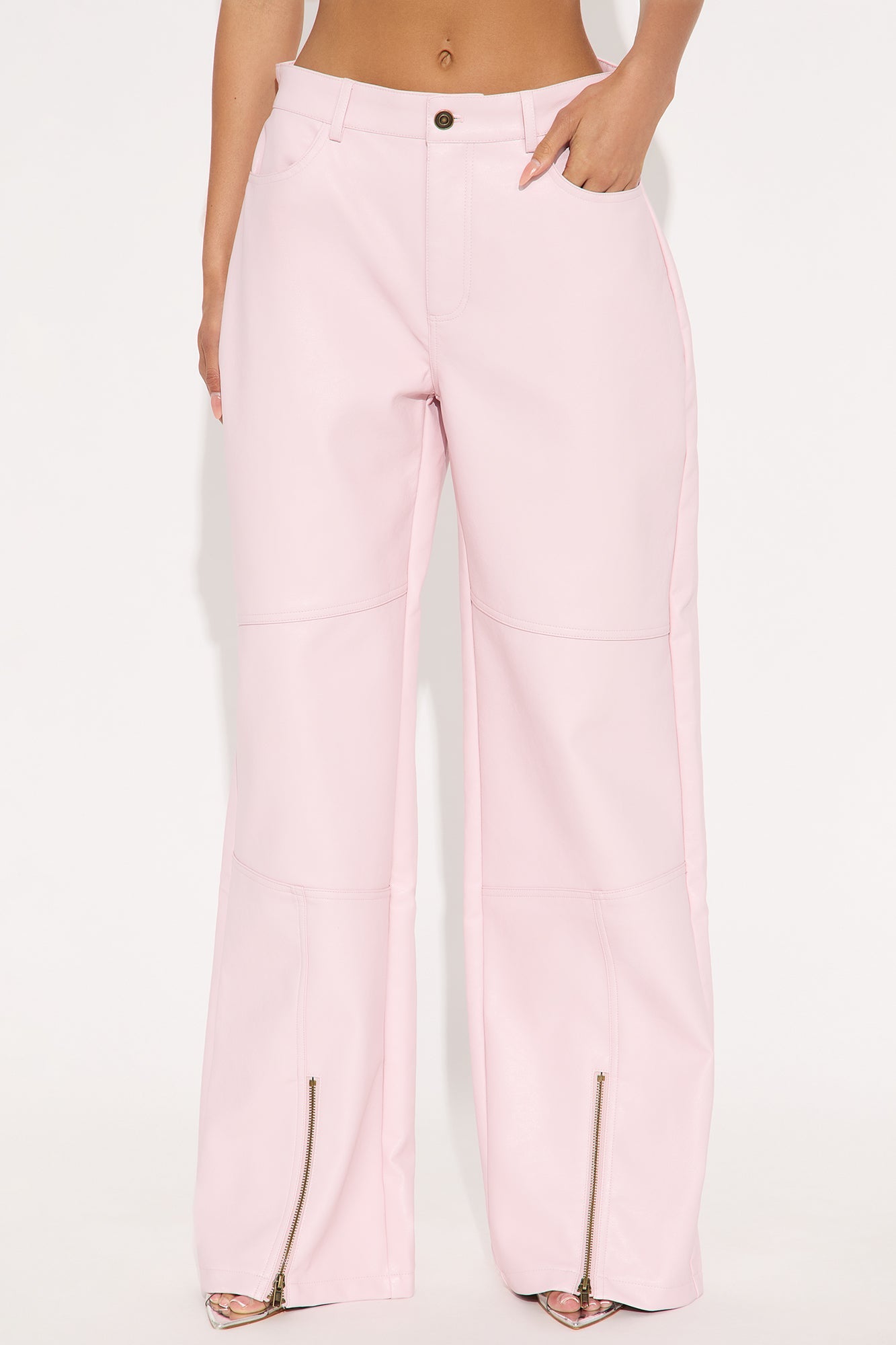 Hot N' Spicy Faux Leather Pant - Pink 