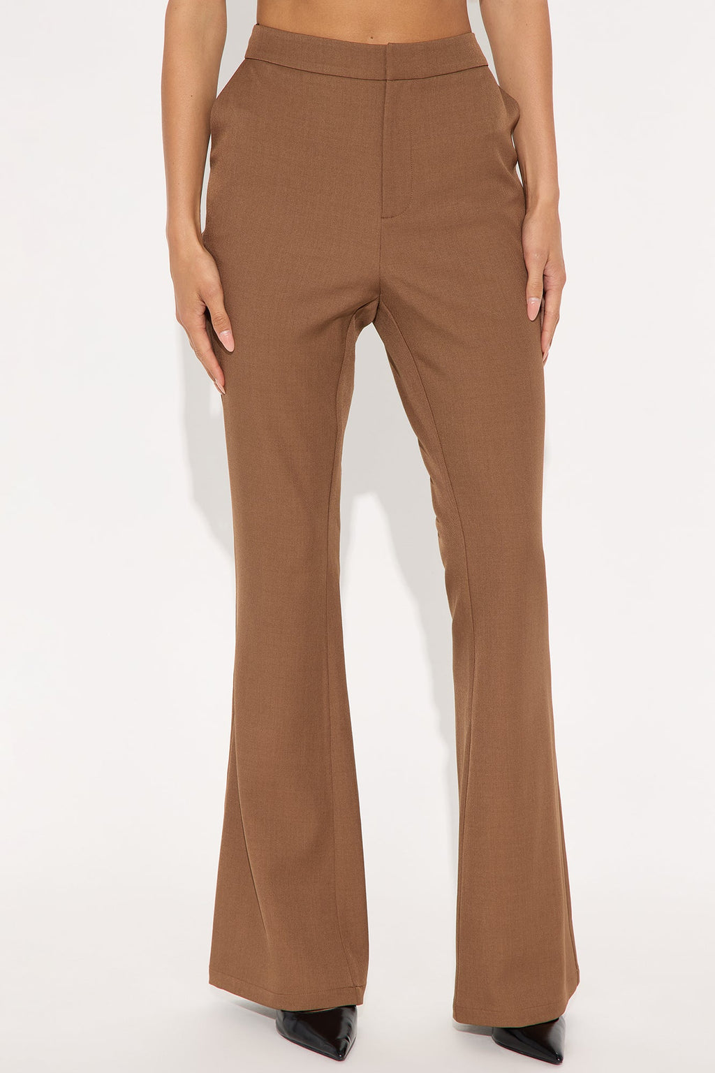 Octavia Flare Trouser Pant 33″ - Brown