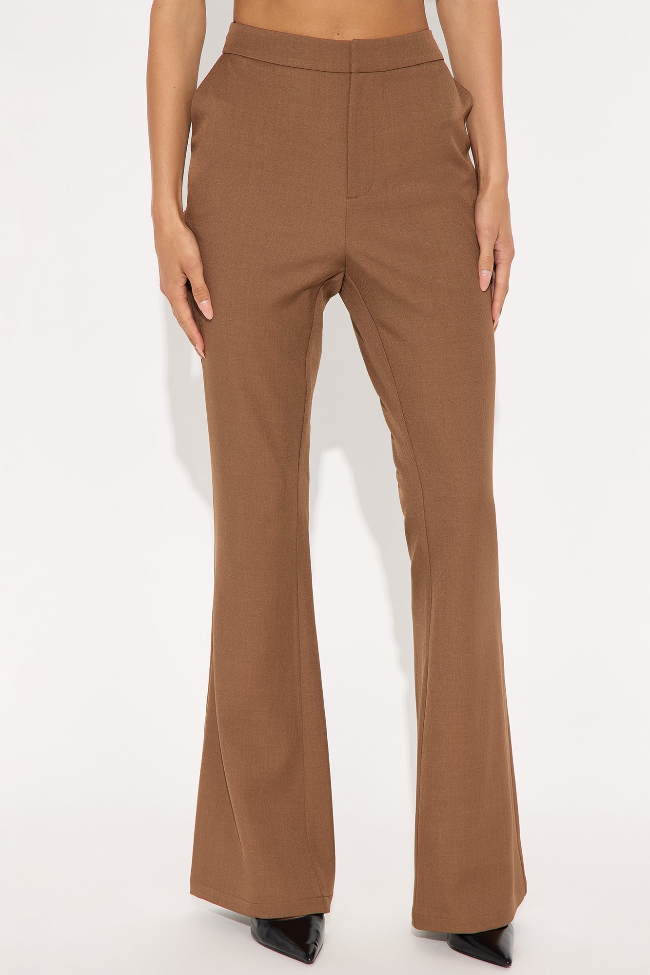 Octavia Flare Trouser Pant 33″ - Brown