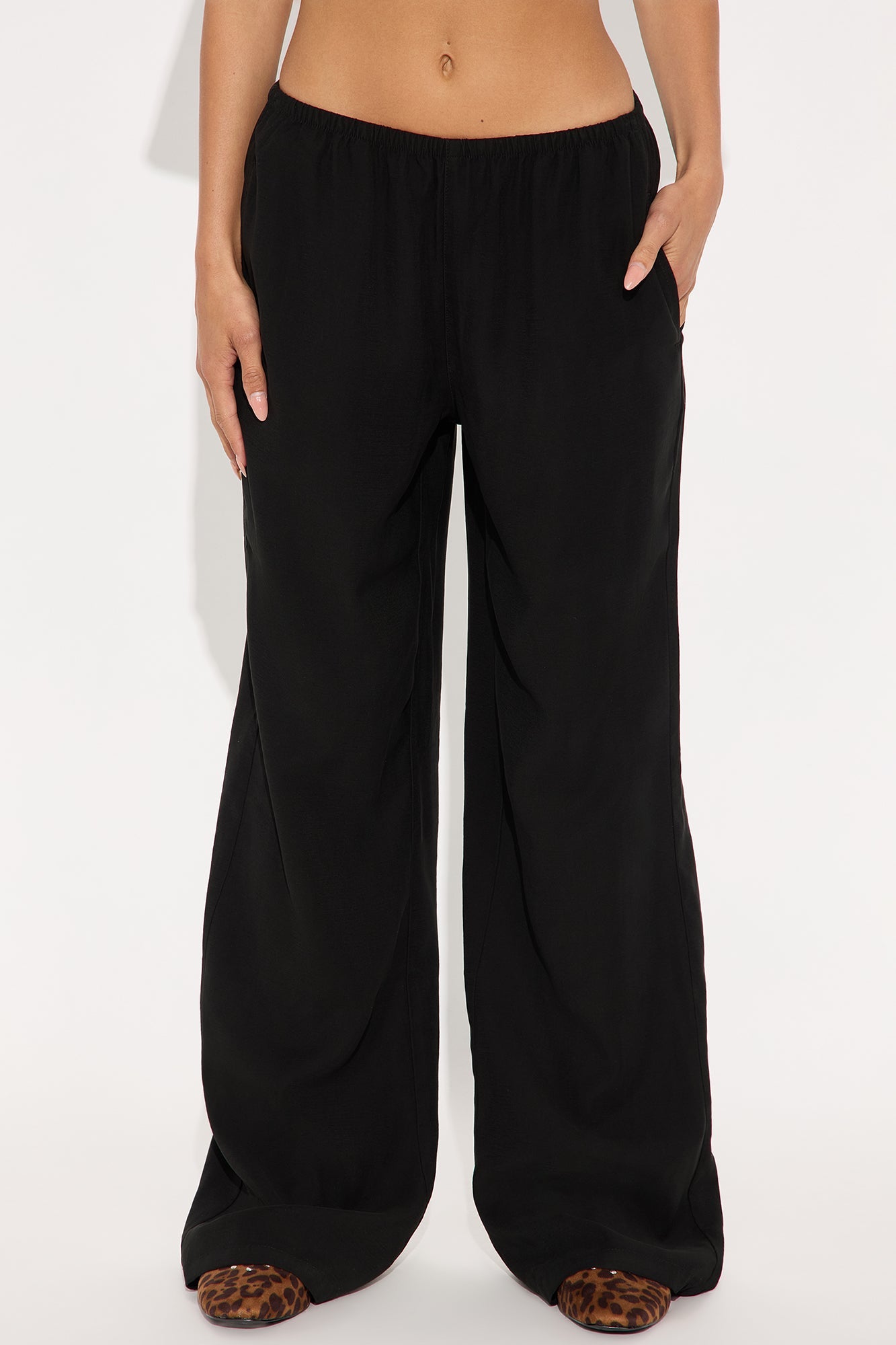 Lolita Wide Leg Lyocell Pant - Black