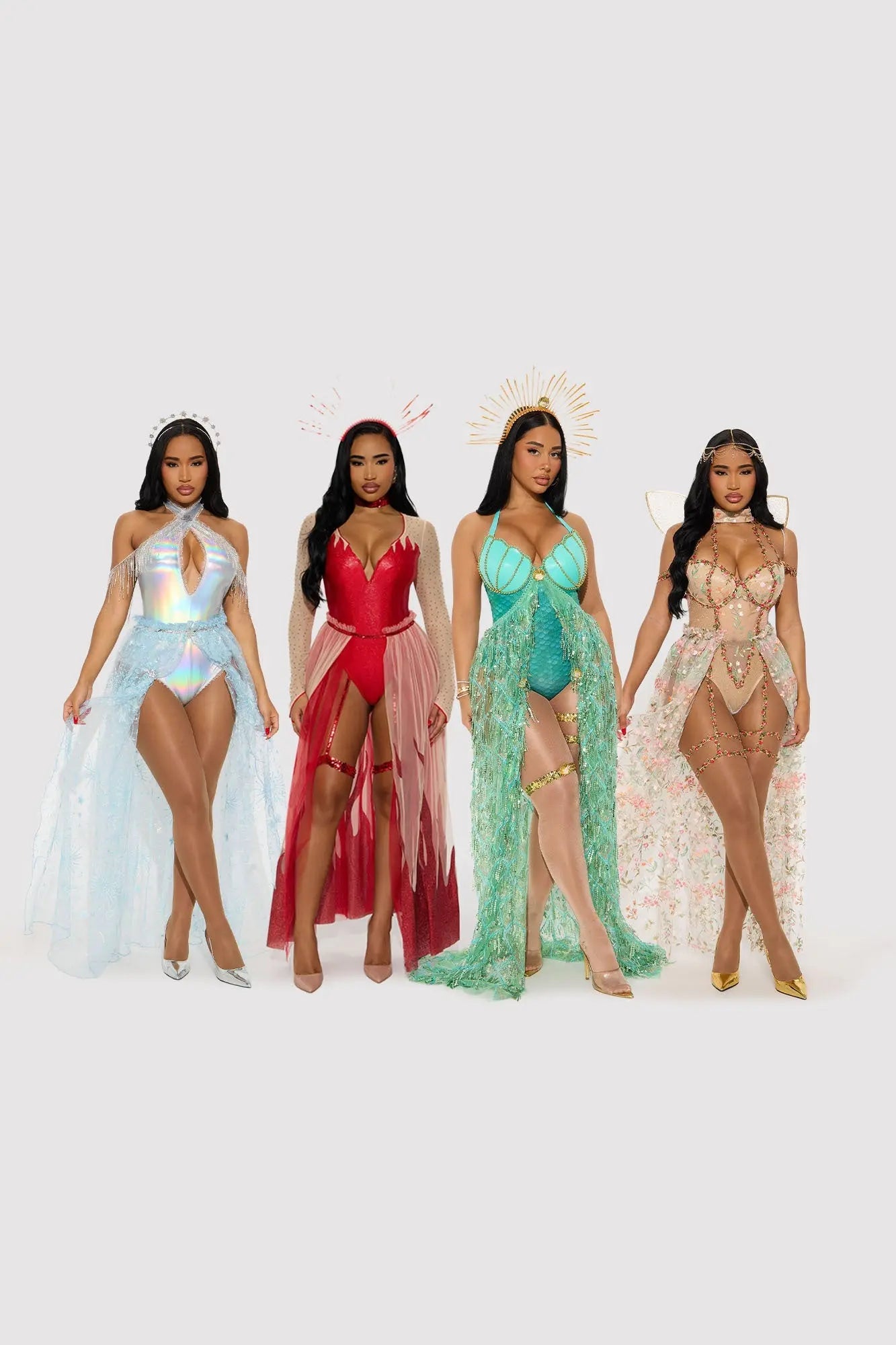 Constellation Nymph 2 Piece Costume Set - Silver 