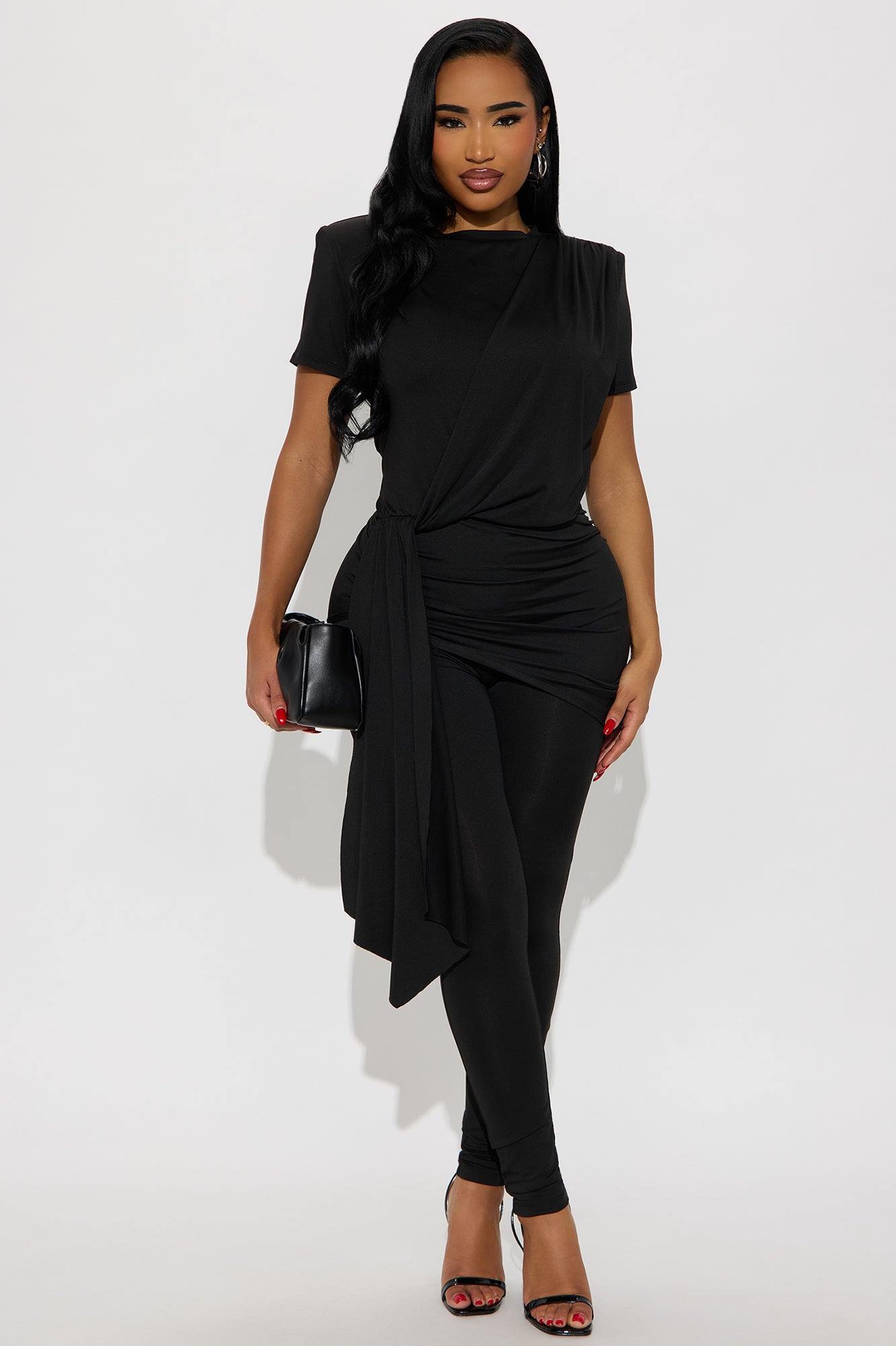 Crush Hour Skinny Leg Jumpsuit - Black