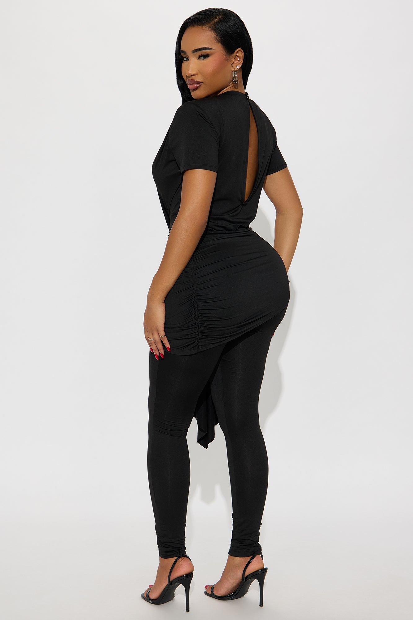 Crush Hour Skinny Leg Jumpsuit - Black
