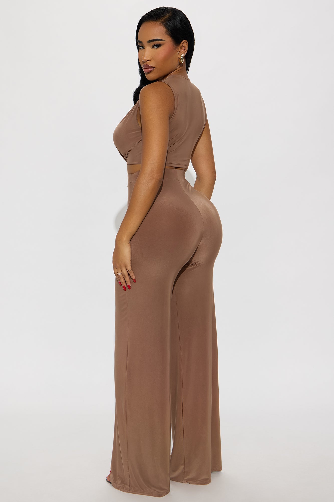 Goddess Hour Pant Set - Mocha 