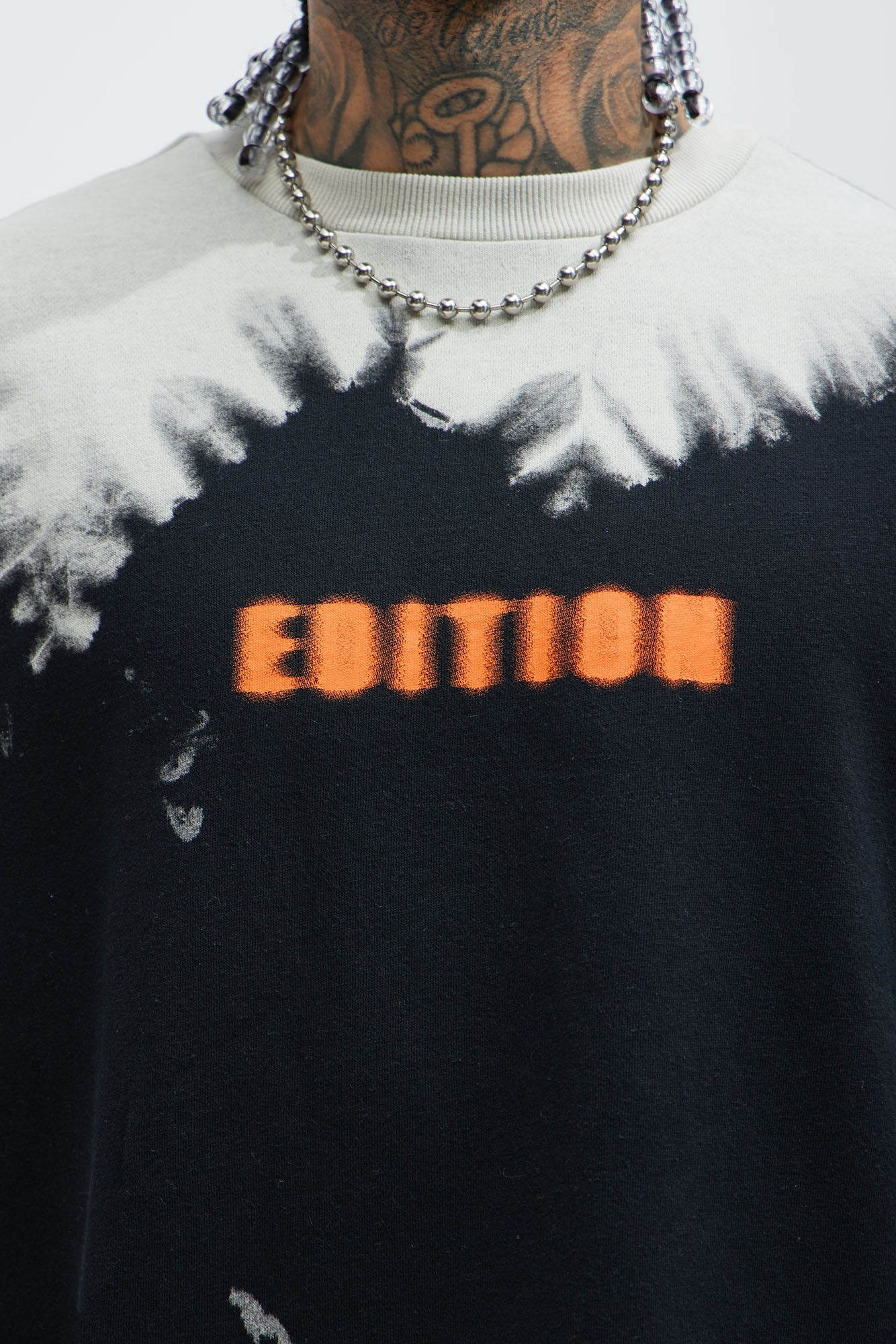 Blurred Edition Fleece Short Sleeve Tee - Black/combo