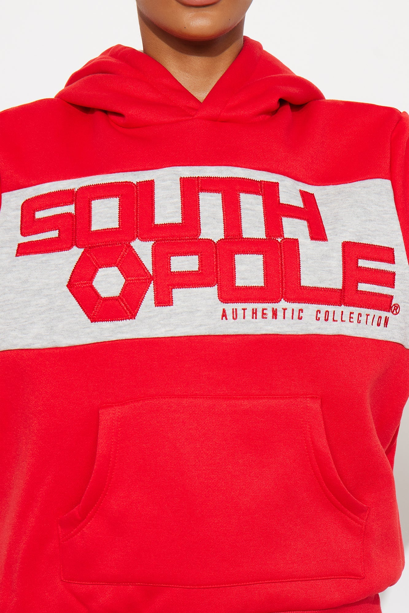 Southpole Signature Oversized Hoodie - Red