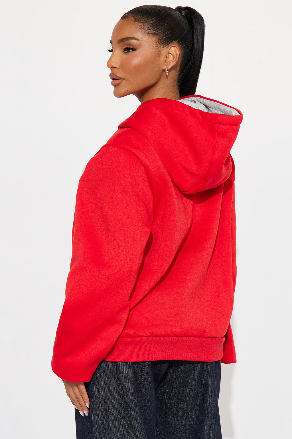 Southpole Signature Oversized Hoodie - Red