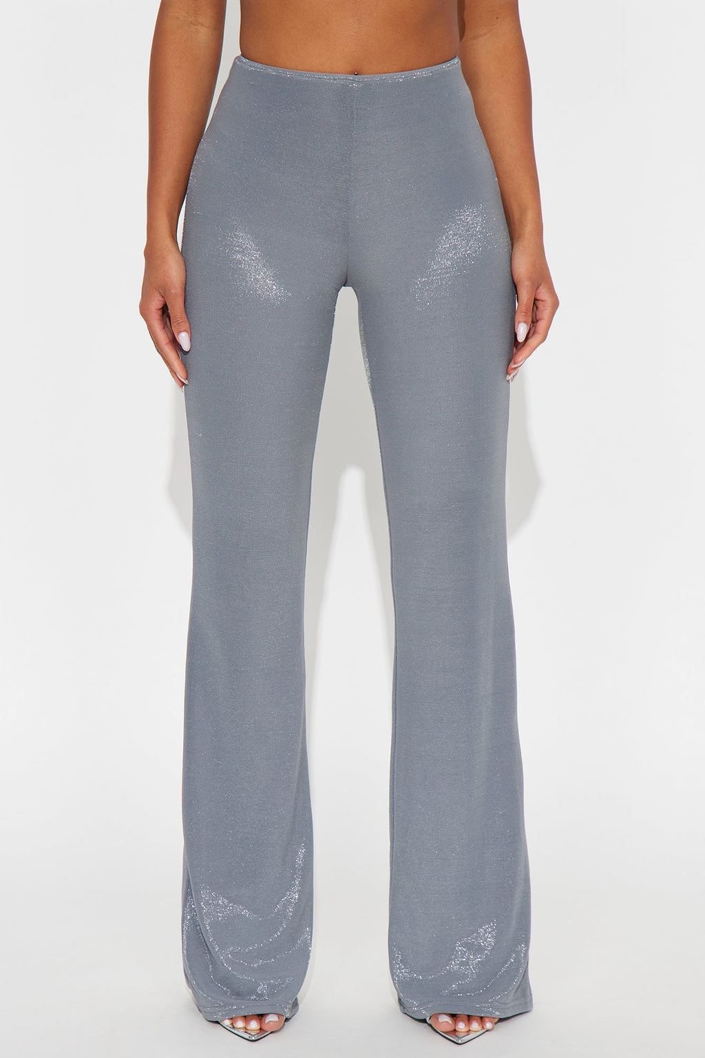 Star Of The Night Shimmer Flare Pant 33″ - Grey