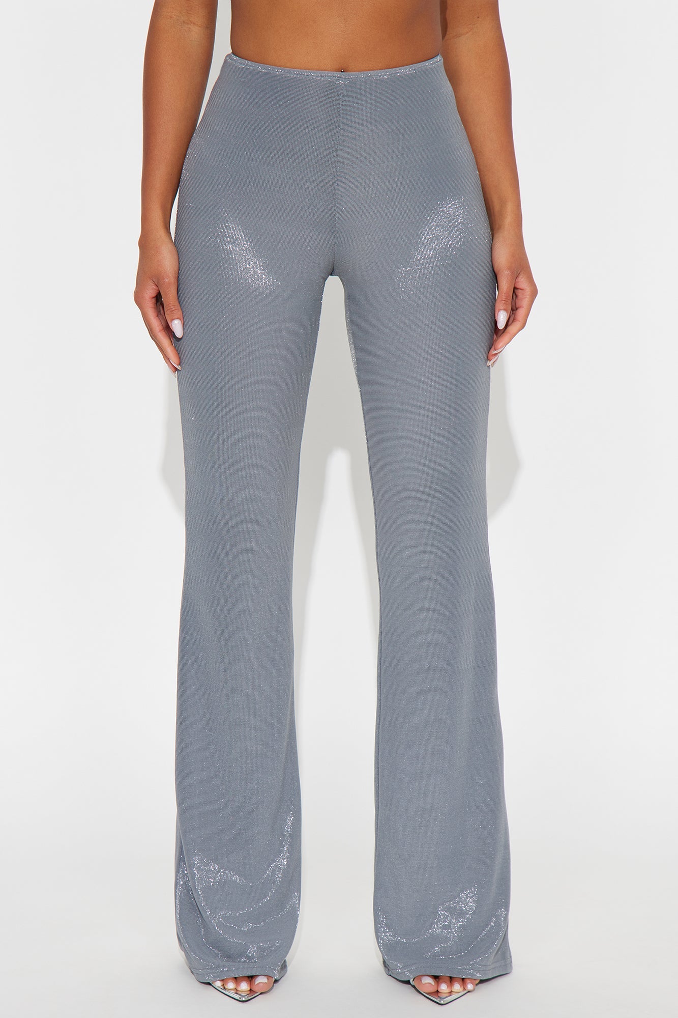 Star Of The Night Shimmer Flare Pant 33″ - Grey