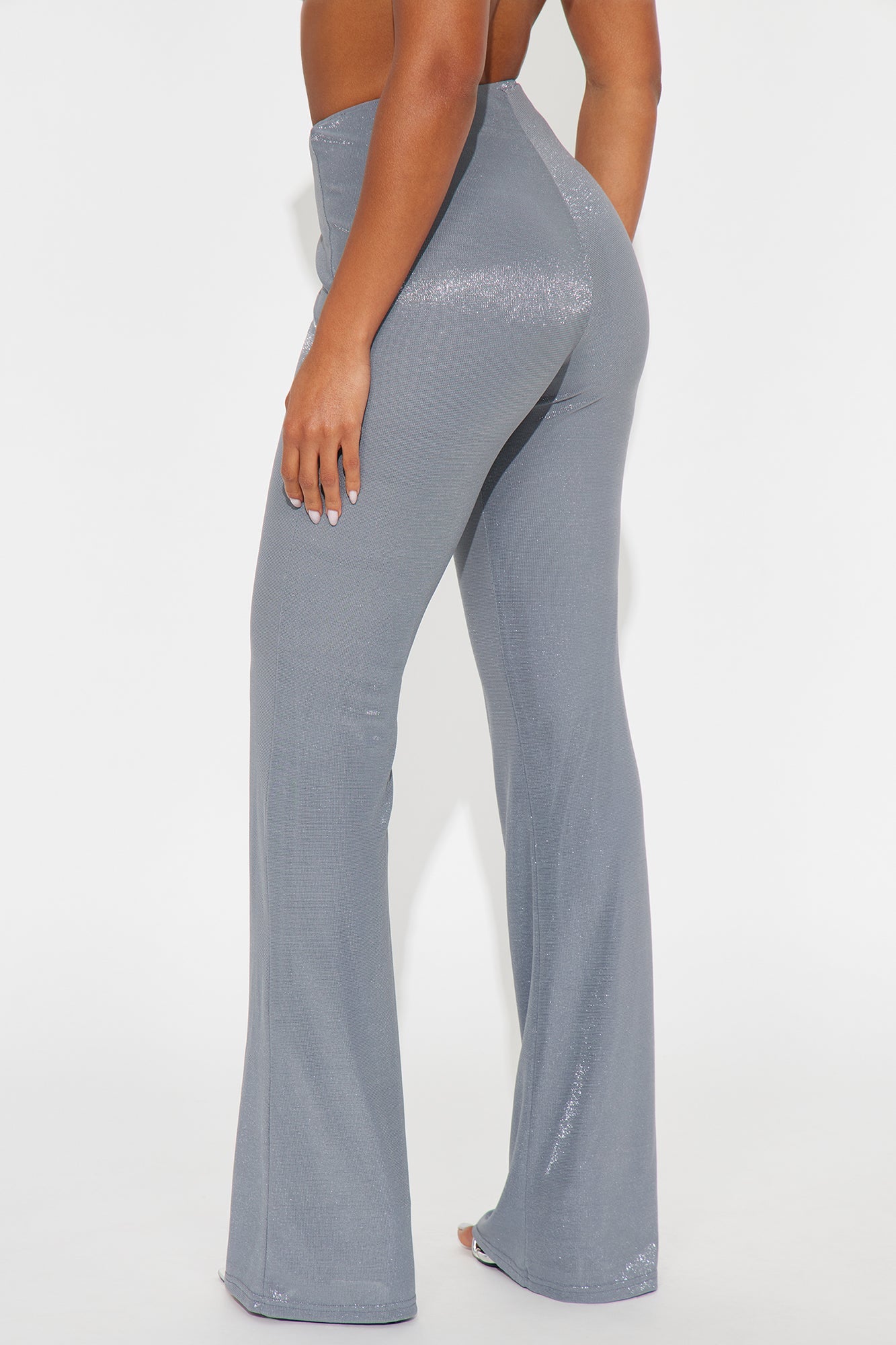 Star Of The Night Shimmer Flare Pant 33″ - Grey