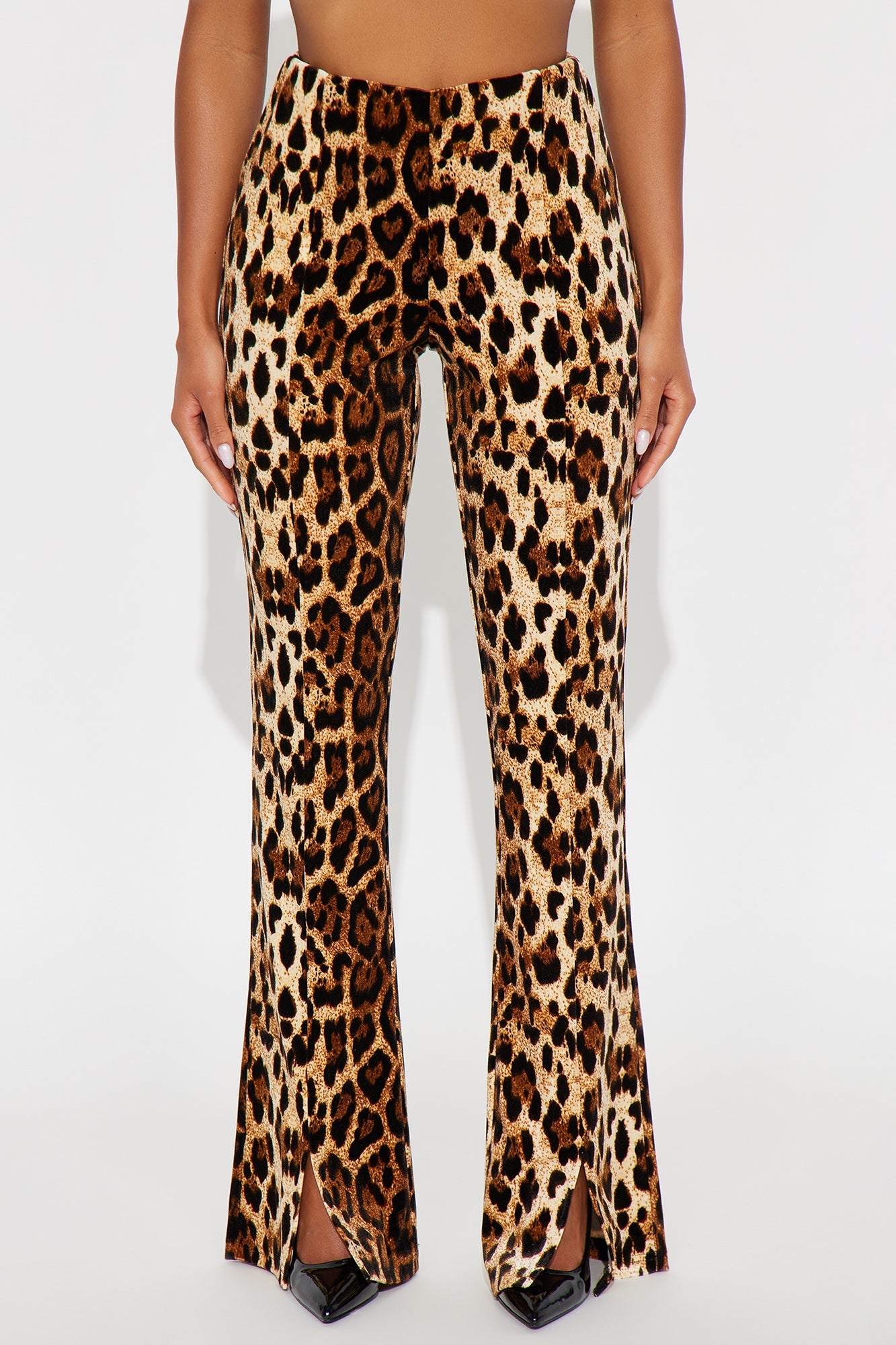 Feeling Fierce Velvet Leopard Pant - Leopard