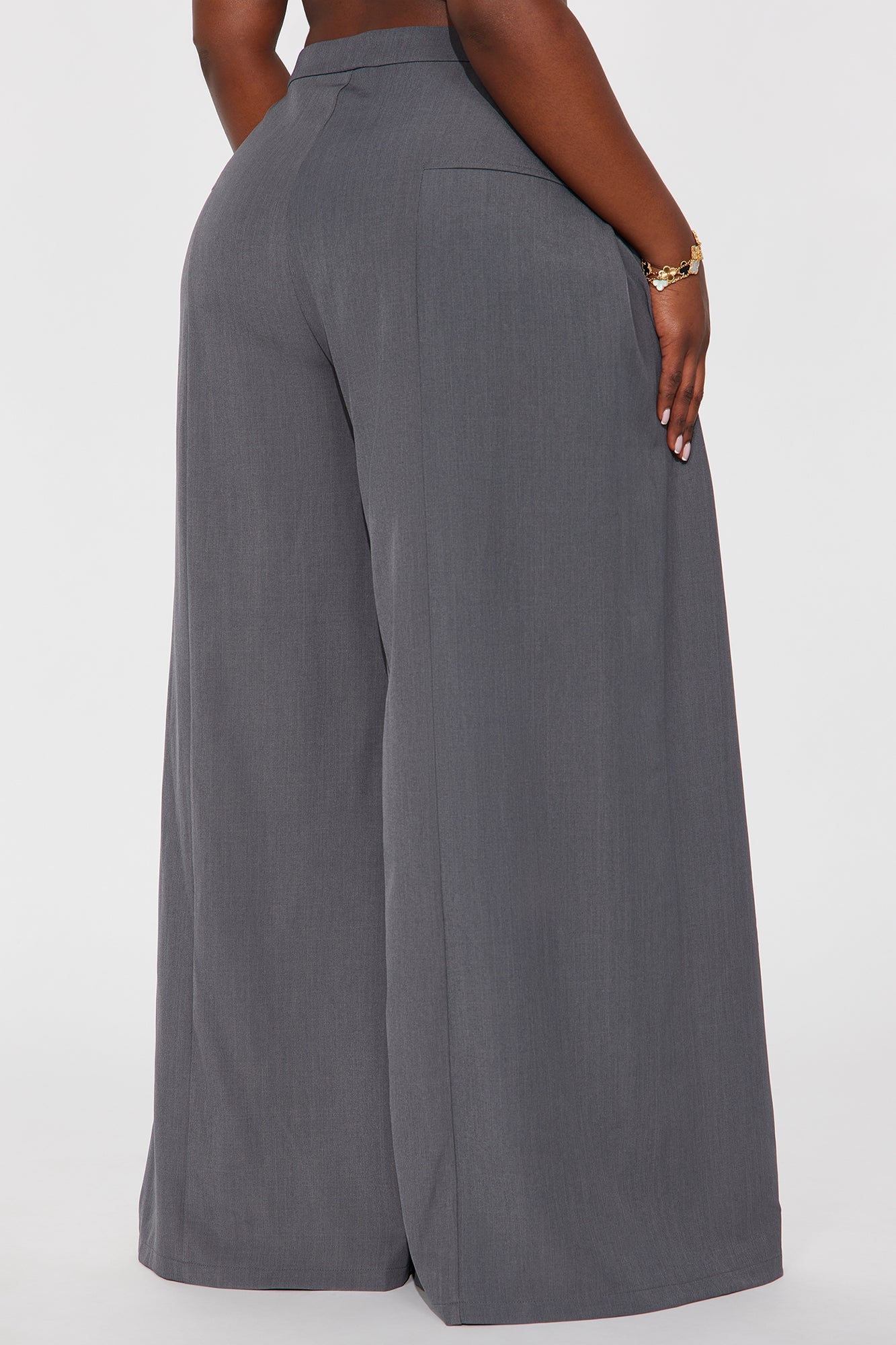 Carmina Wide Leg Pant 33″ - Charcoal