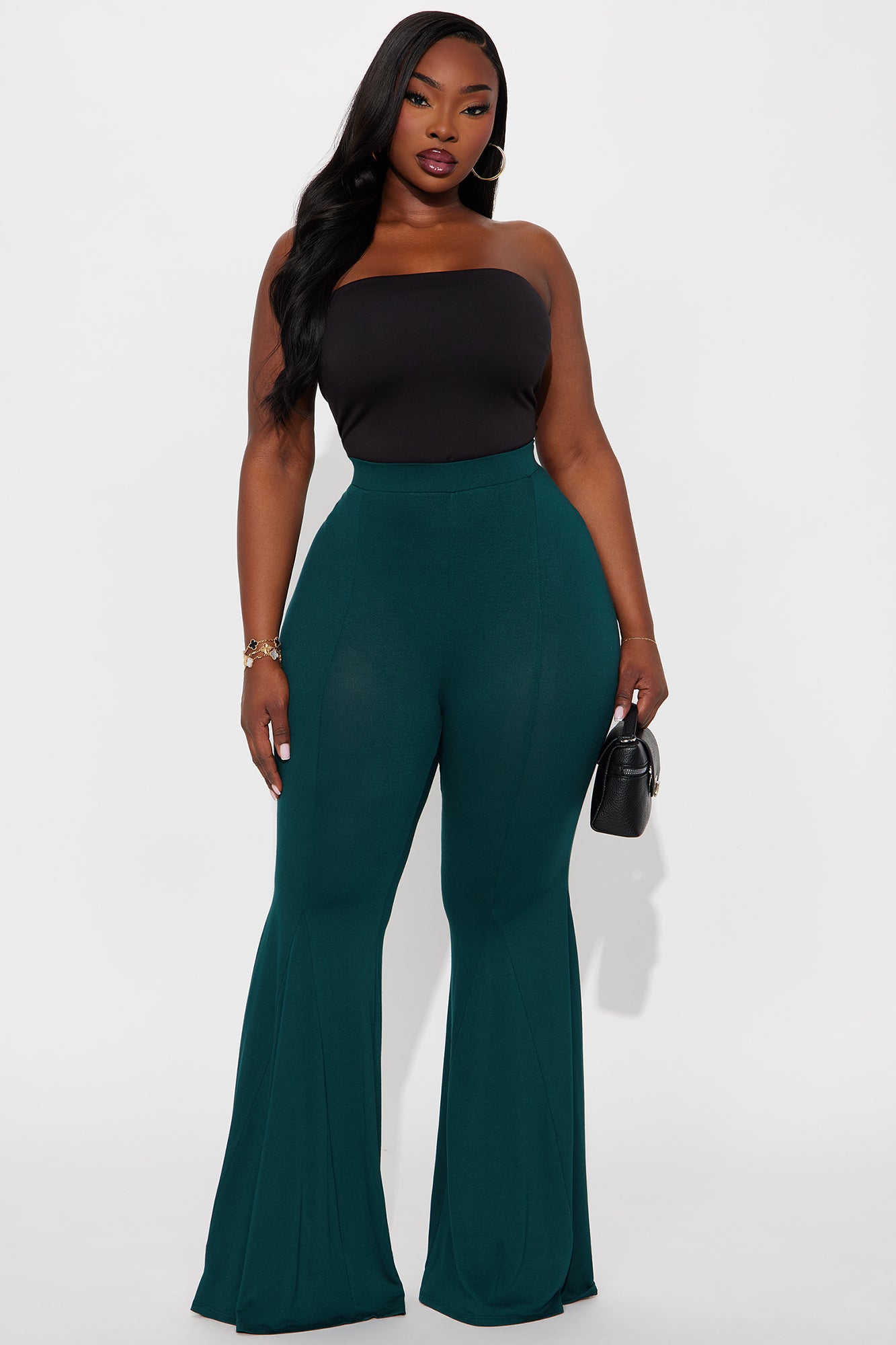Keep My Secret Flare Pant 32″ - Hunter Green